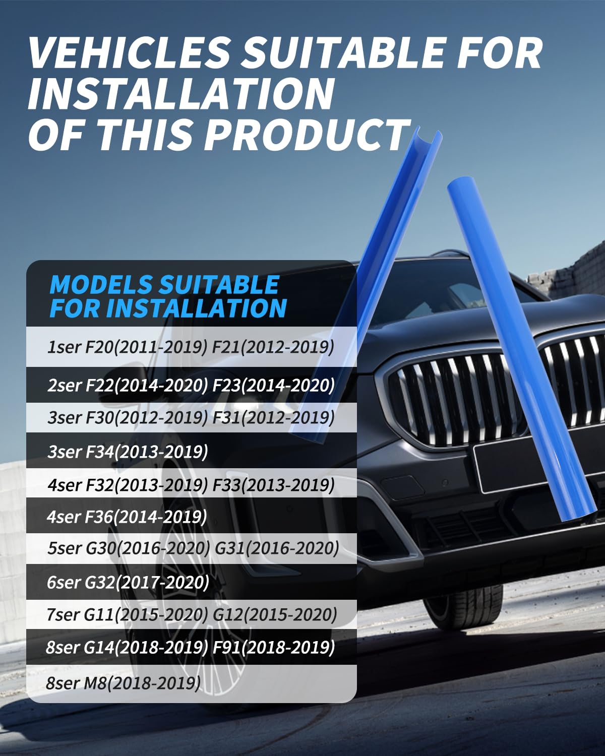 Dwvv Grille Insert Trims For Bmw F20 F30 2012-2018, M-Performance Grill Stripes For Bmw 320I 328I 330I 335I 428I (F20 F30, White