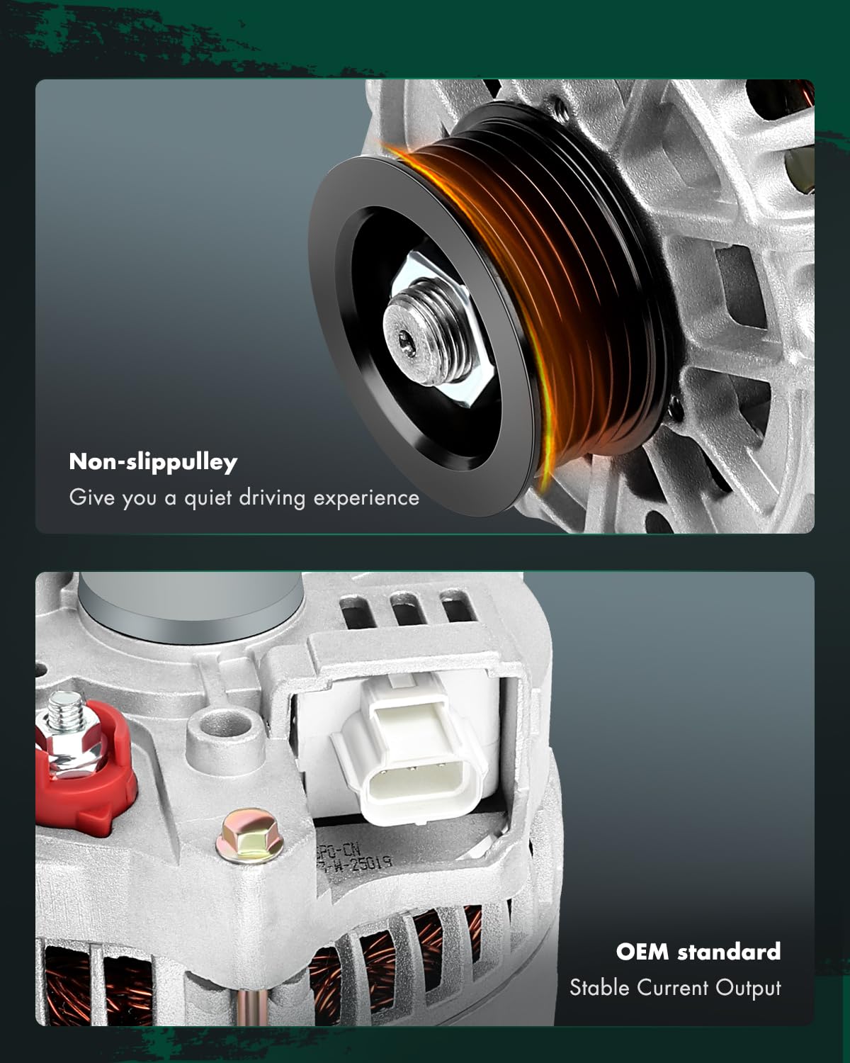 SCITOO Alternator Fits for Ford Ranger Truck 2.3L 2001 2002 2003 2004 2005 2006, for Mazda B2300 for Pickup 2001 2002 2003 2004