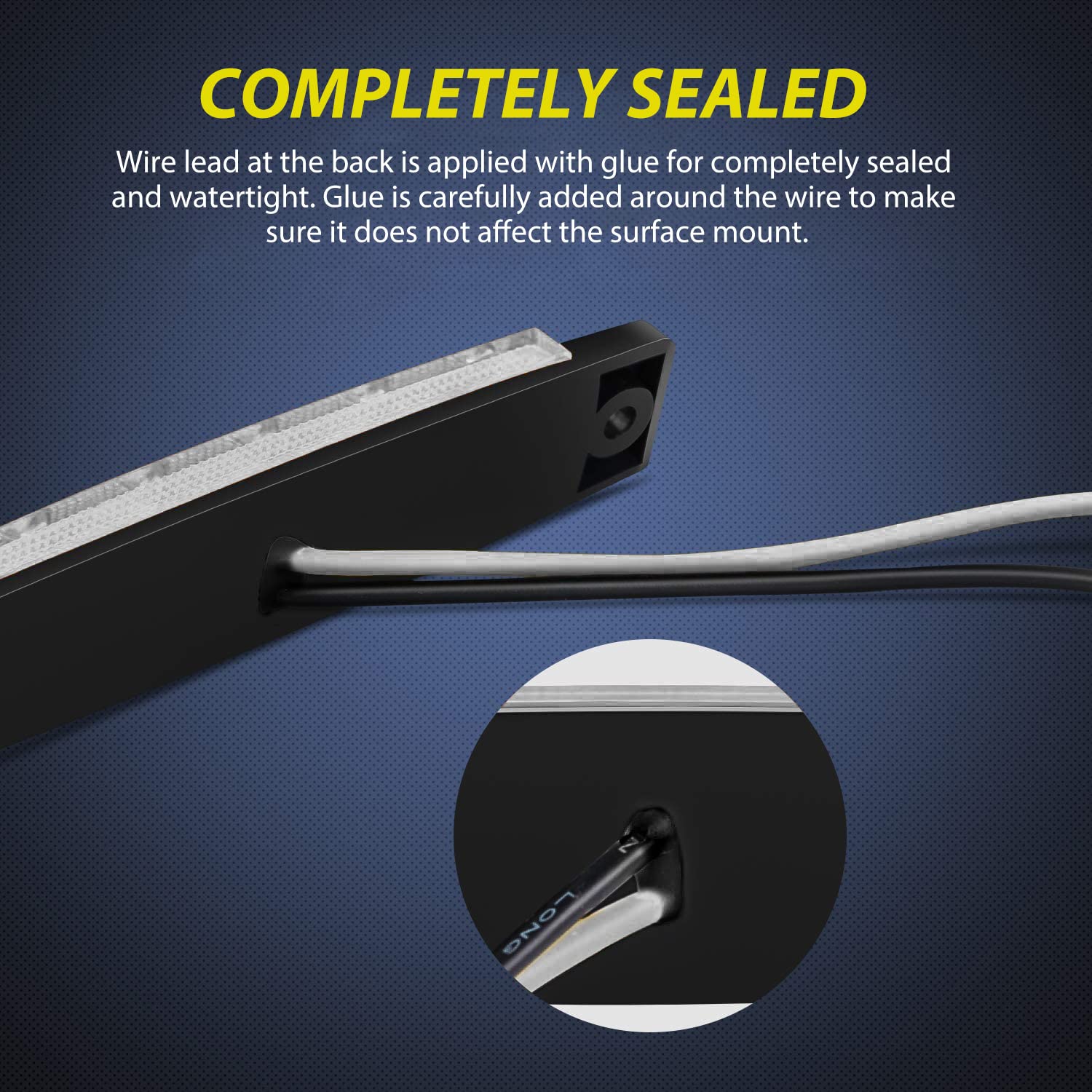 Nilight 10Pcs 3.8'' 6Led White Led Indicator Light Truck Camper Side Marker Clearance Lights For Marine Boat Stern Yacht Kayak S