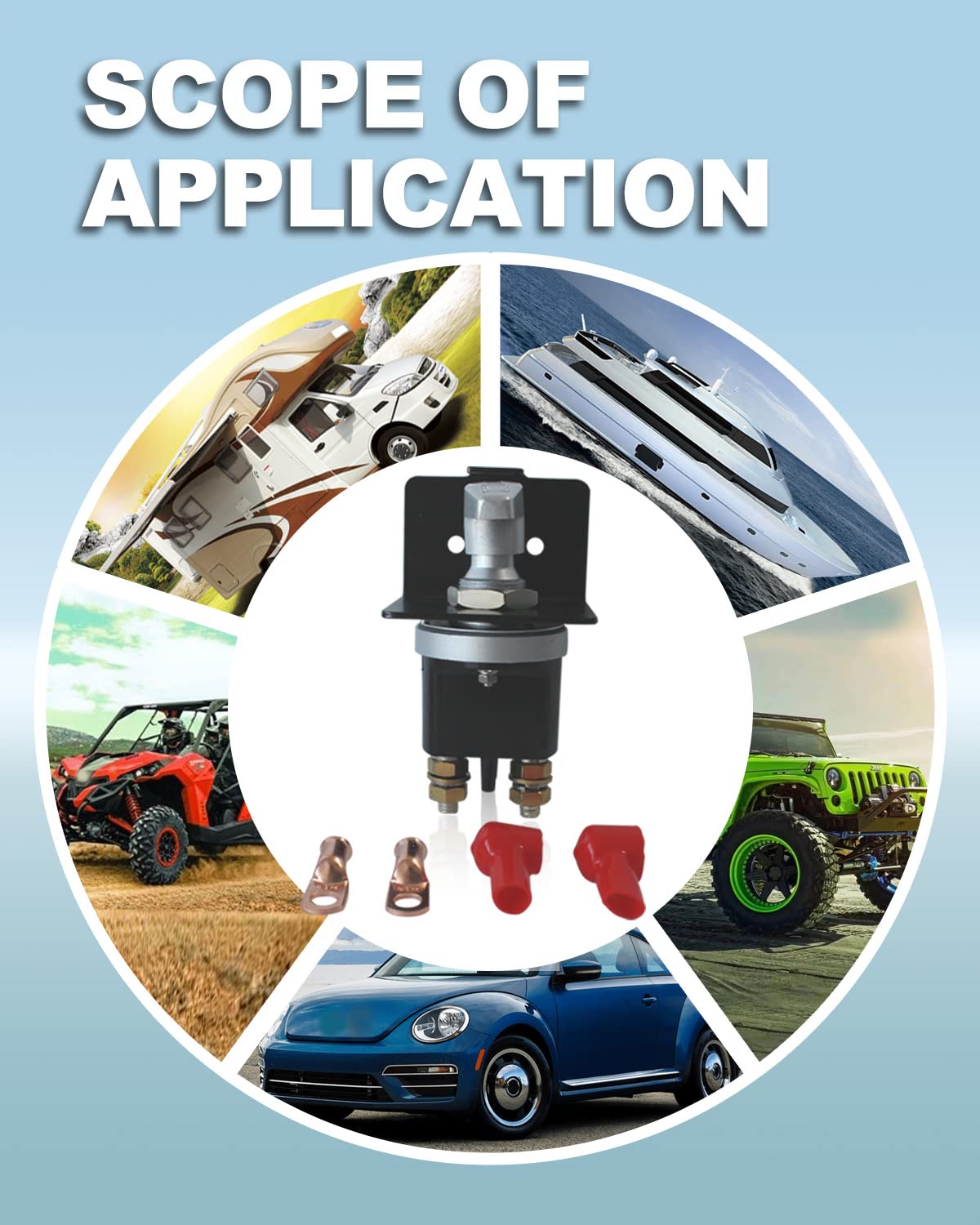 Wirthco Battery Doctor 20247 Battery Disconnect Switch -Battery Disconnect Switch With Lock-Out Plate, Kill Switch For Cars, Aut