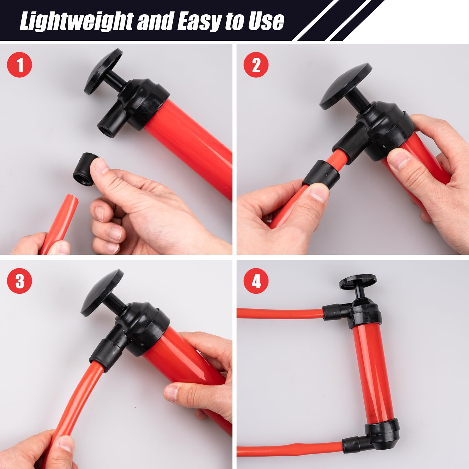 Siasky Siphon Pump Fluid Transfer Pump(2nd Generation), Fuel Transfer Hand Pump Kit for Gas, Oil, Water and Liquids, Efficient a