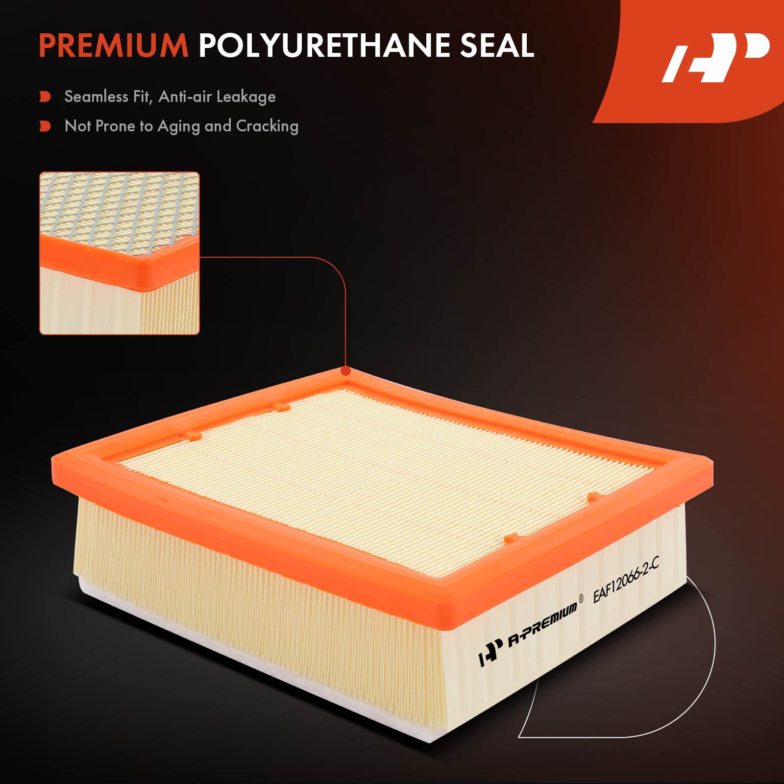 A-Premium Engine Air Filter Compatible With Fiat 500X & Jeep Compass, Renegade & Ram Promaster City, 2015-2022, 1.4L 2.4L, Flexible Panel, Replace# 68247339Aa