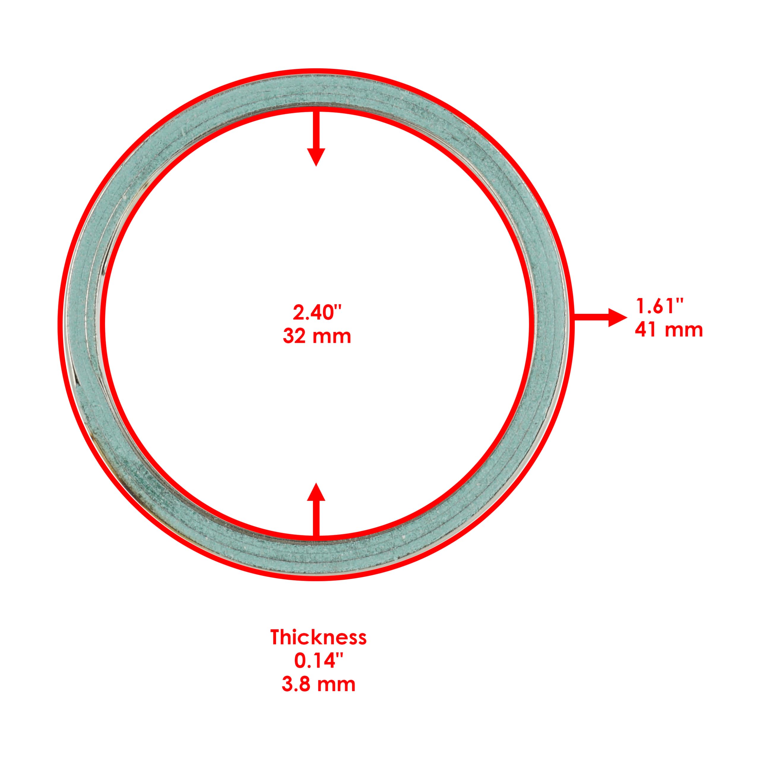 Caltric Muffler with Gasket Compatible with Kawasaki Prairie 700 Kvf700 A B D 4X4 2004 2005 2006