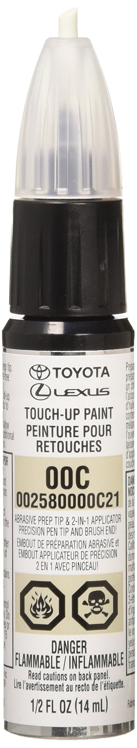 Toyota Genuine 00258-0000C-21 Clear Coat Touch-Up Paint Pen (.5 Fl Oz, 14 Ml)