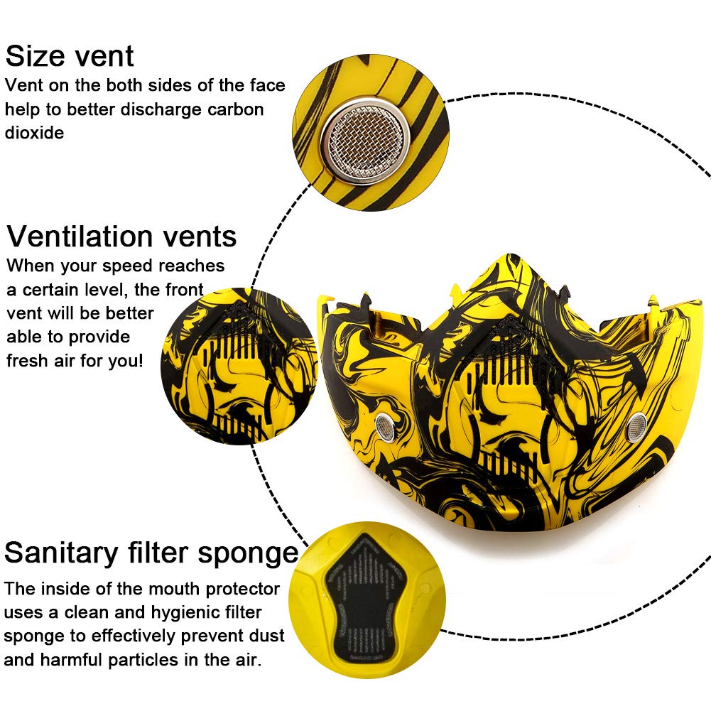 SPOSUNE Motorcycle Goggles Paintball Mask, Detachable Face Mask ATV Goggles Dirt Bike Goggles, Motocross Goggles Safety Ggoggles