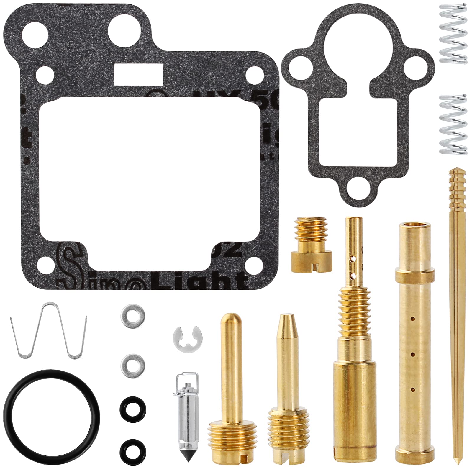 Qazaky Yfm80 Carburetor Rebuild Kit Compatible With Yamaha Raptor 80 Yfm80 Yfm80R Yfm80W Moto-4 Grizzly 80 Yfm80 Yfm80G Yfm80Gh Raptor 50 Yfm50 Yfm50R Badger 80 Yfm80 Champ 100 Yfm100 Carb Repair Set