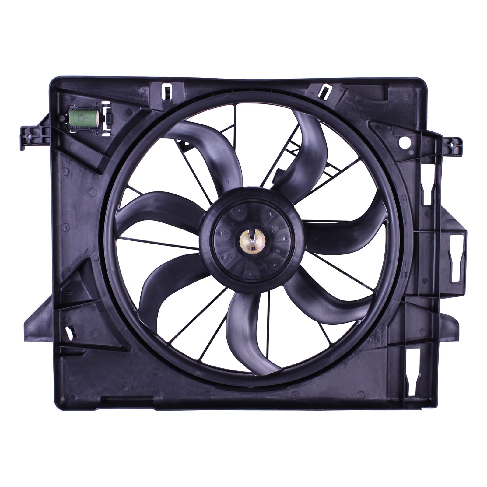 TYG OE Replacement(CAPA Quality) Cooling Fan for 2008-2010 Dodge Grand Caravan/Chrysler Voyager/Town & Country, 2012-2015 Ram CV