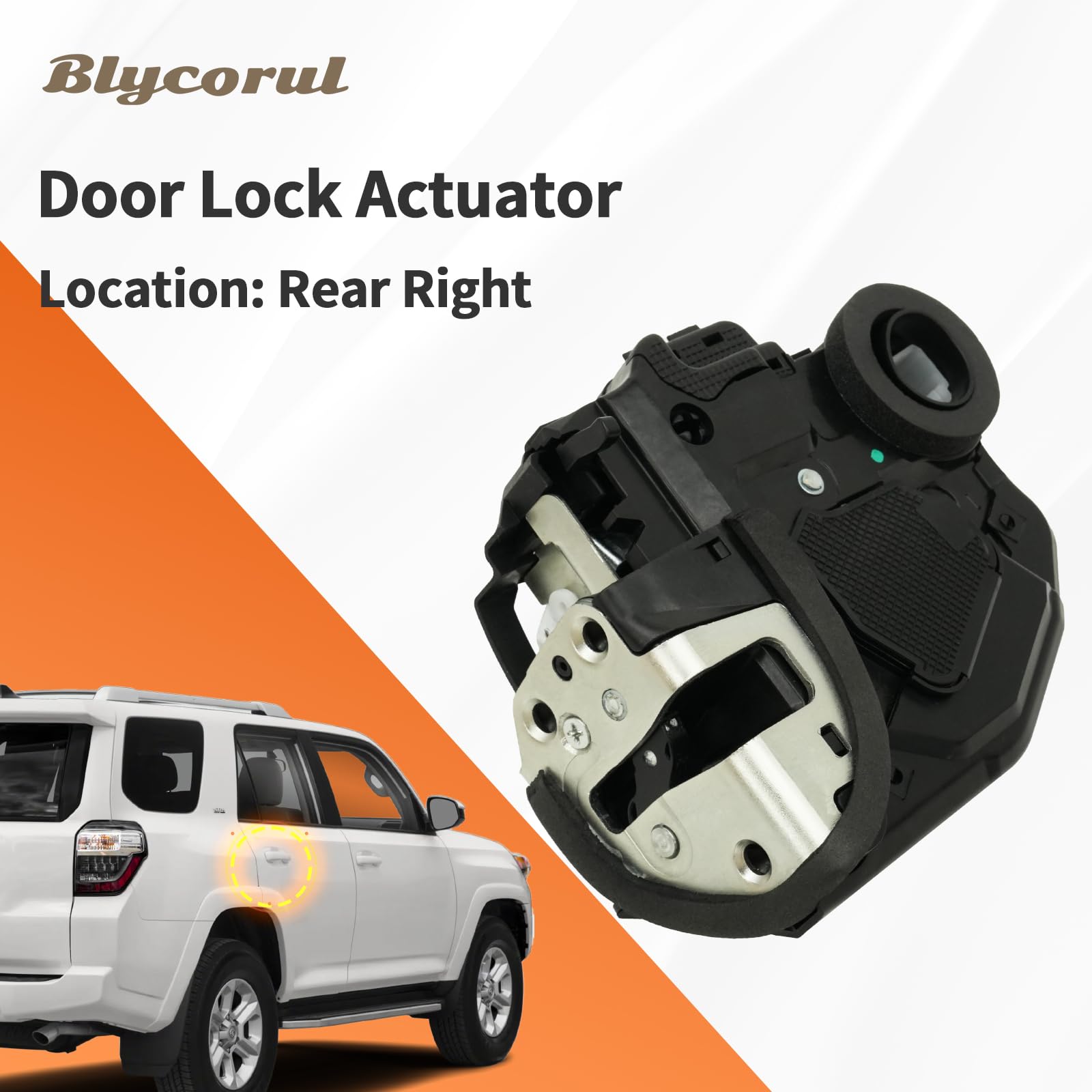 Blycorul Rear Right Passenger Side Door Lock Actuator Motor Compatible with Camry, 4Runner, Rav4, Lexus RX350 RX450h, Scion xB |