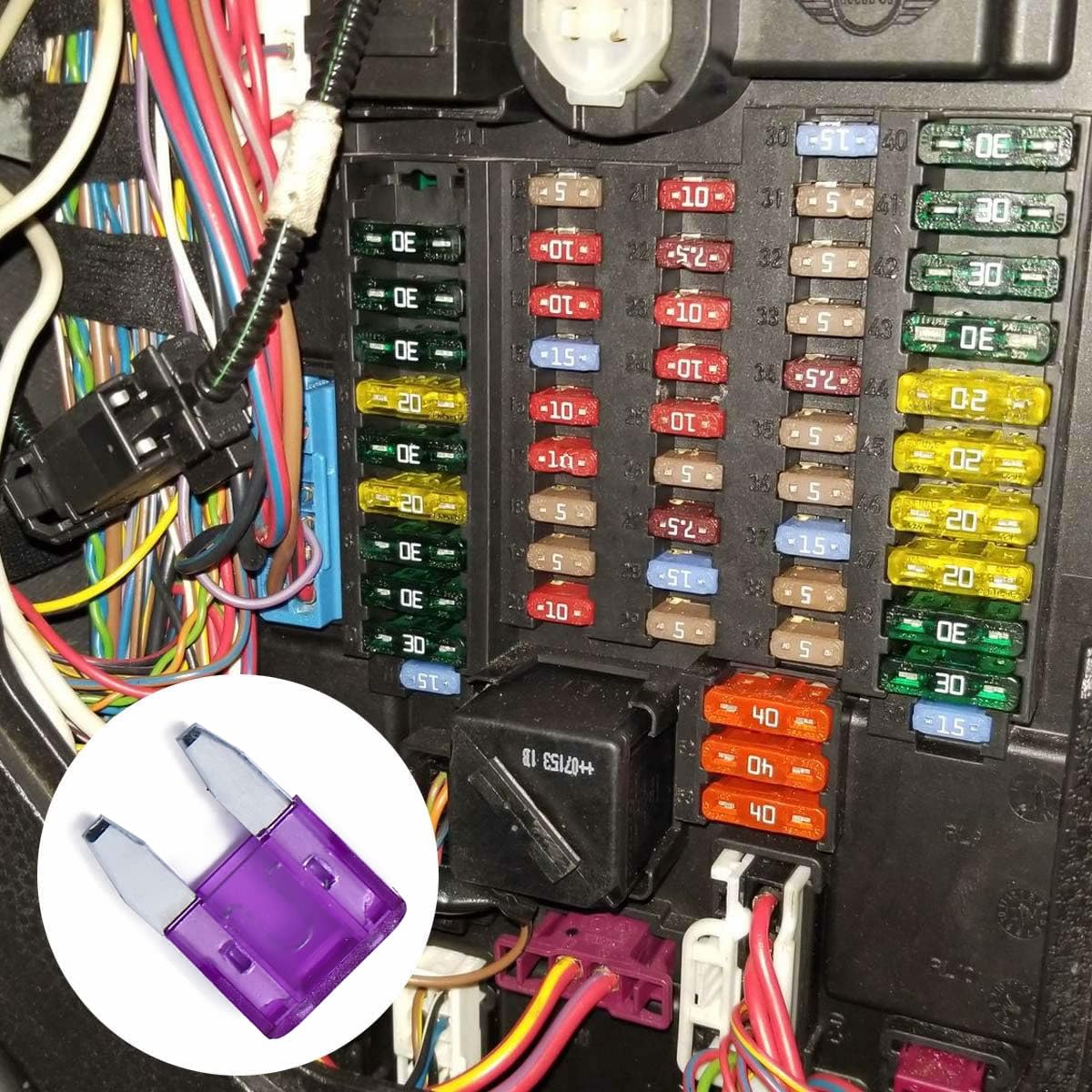 100 Pack Auto Fuses 3 Amp Apm/Atm 32V Mini Blade Style Fuses 3A Short Circuit Protection Car Fuse (3 Amp)