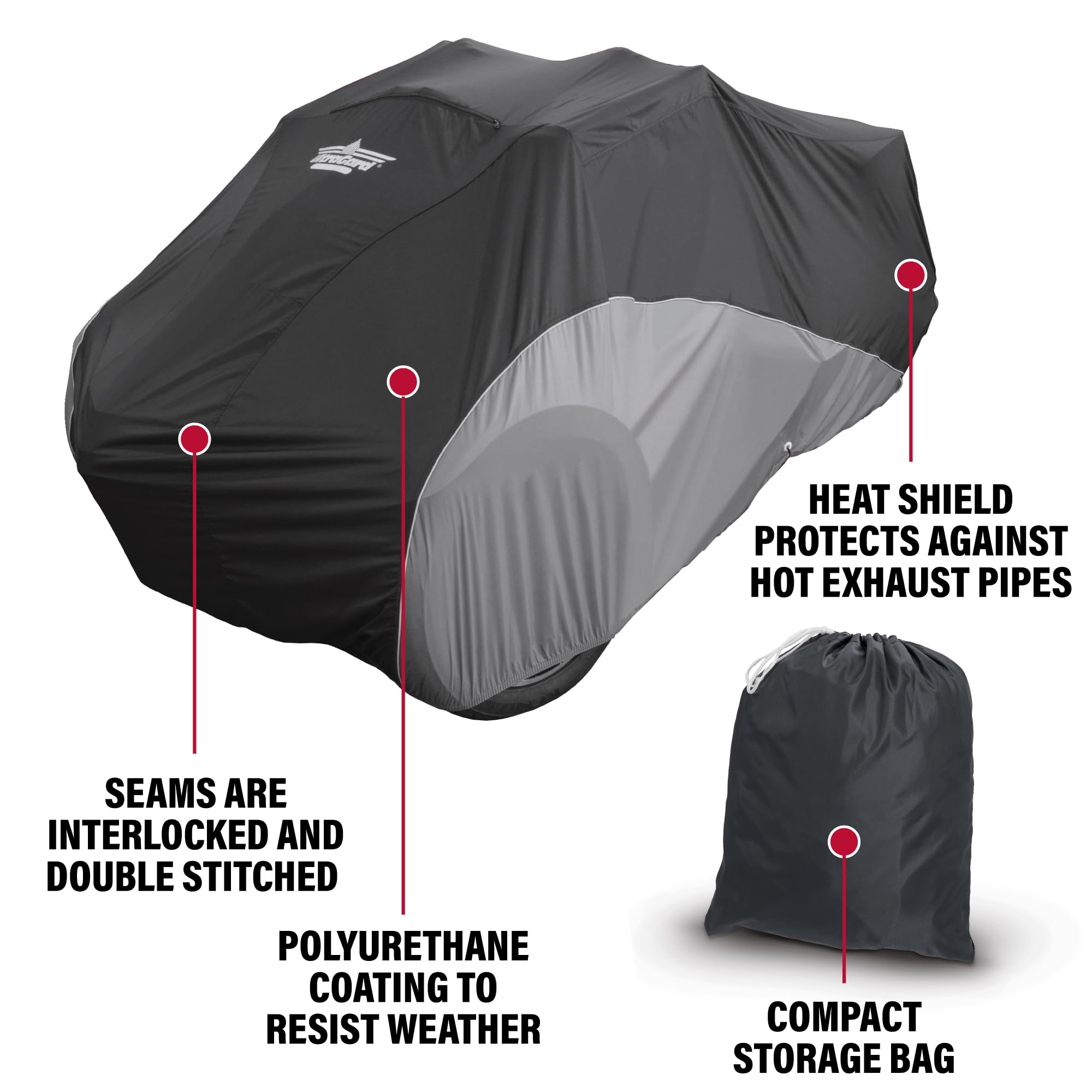 UltraGard 4-476BC Can Am 2015+ F3/F3T/F3S Cover Weather Water Resistant Full Cover Reflective Logo Exhaust Heat Shield Protectio