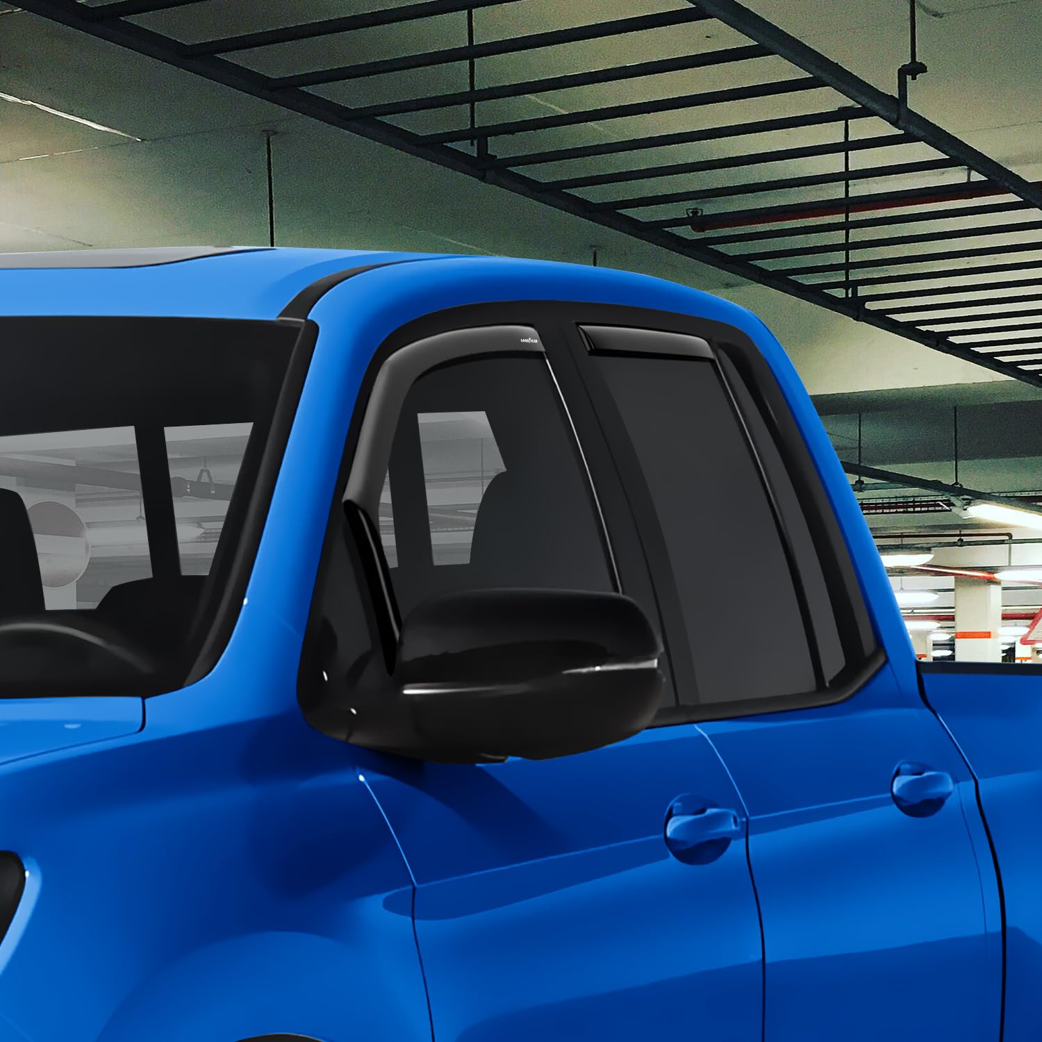 Goodyear Shatterproof In-Channel Window Deflectors For Honda Ridgeline 2017-2025, Rain Guards, Window Visors, Vent Deflector Vis