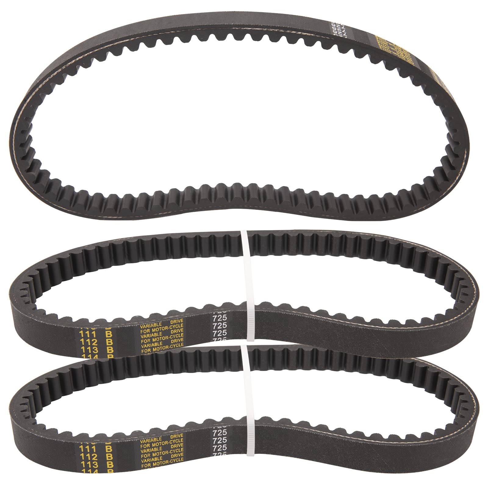 Go Kart Drive Belt 725, 30 Series Torque Converter Belt Compatible With Hammerhead 80T Trailmaster Mid Xrx Mud Head Go Kart 6.5Hp Engine 3 Pcs
