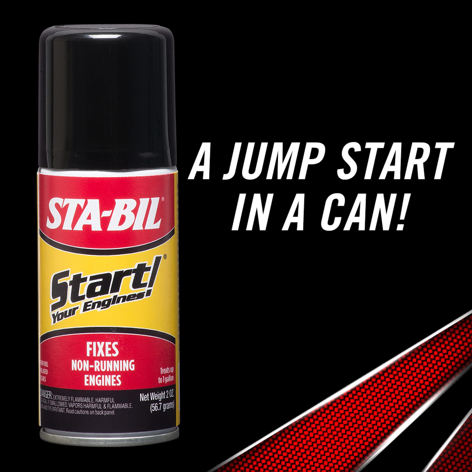 STA-BIL Start Your Engines! - Fixes Non-Running Engines - A Jump Start in A Can - Revitalizes Fuel System - Safe for 2 and 4-Cyc