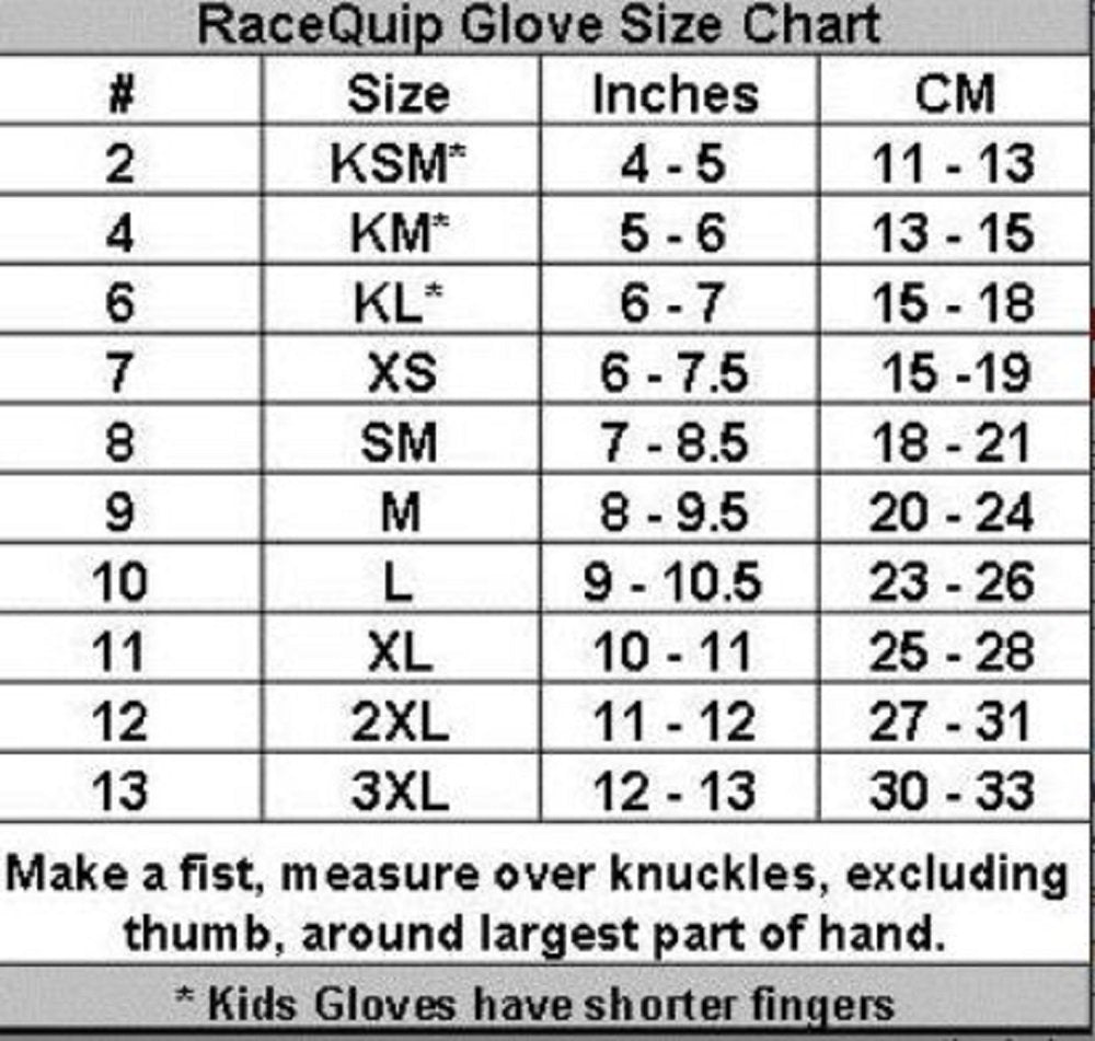 Racequip Race Gloves 351 Series 1 Layer Nomex Sfi 3.3/1 Certified Red Medium 351013