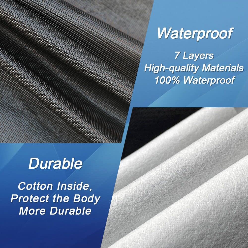 Kaugung 7 Layers Car Cover Custom Fit Lincoln Mkz From 2006 To 2025, Outdoor Waterproof All Weather Sun Rain Dust Snow Protectio