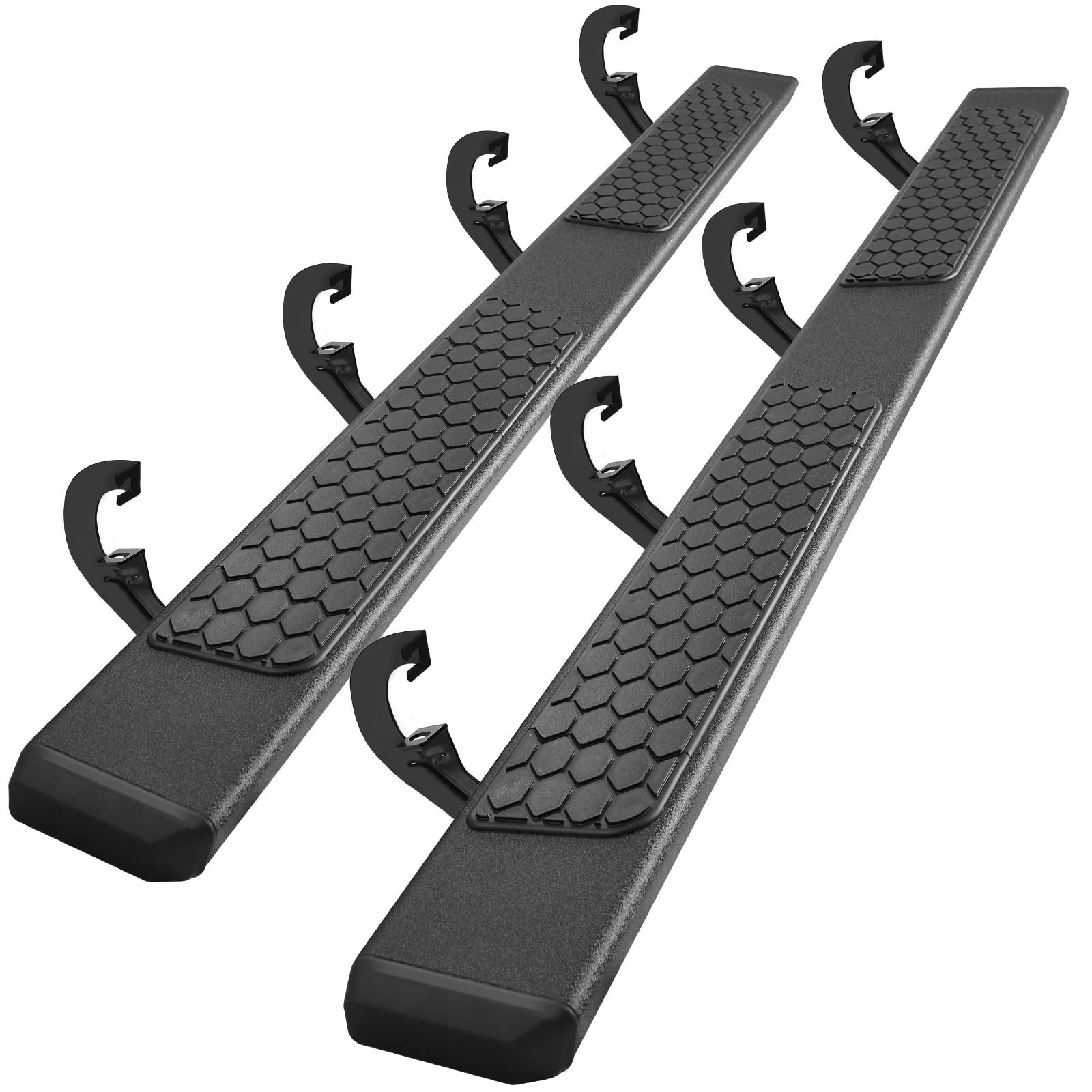 Comnova 6.5 Inches Side Steps Running Boards Compatible With 2019-2024 Chevy Silverado/Sierra 1500 Crew Cab & 2020-2024 Siverado/Sierra 2500Hd 3500Hd Crew Cab. Rock Sliders Truck Side Steps Step Bars.