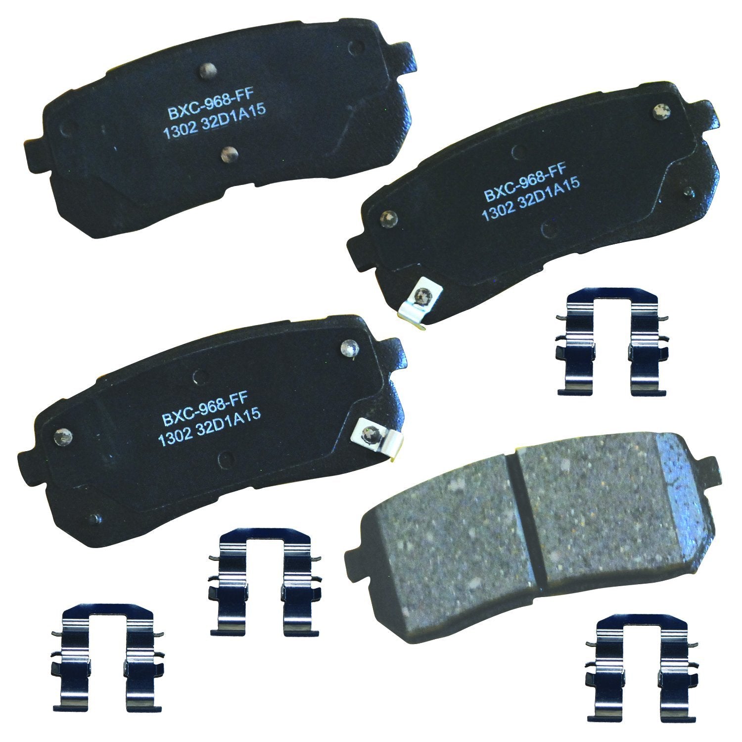 Bendix Premium Sbc1302 Ceramic Rear Brake Pads For Hyundai Veracruz 2012-2007, Kia Sedona 2019-2015