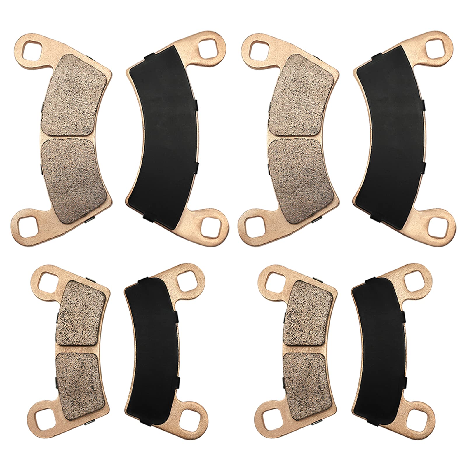 Front & Rear Brake Pads Sintered For Polaris Ranger-1000 2018-2024 General-1000 2016-2024 Rzr-900-4 2015-2018 Rzr-1000-S4 2019-2