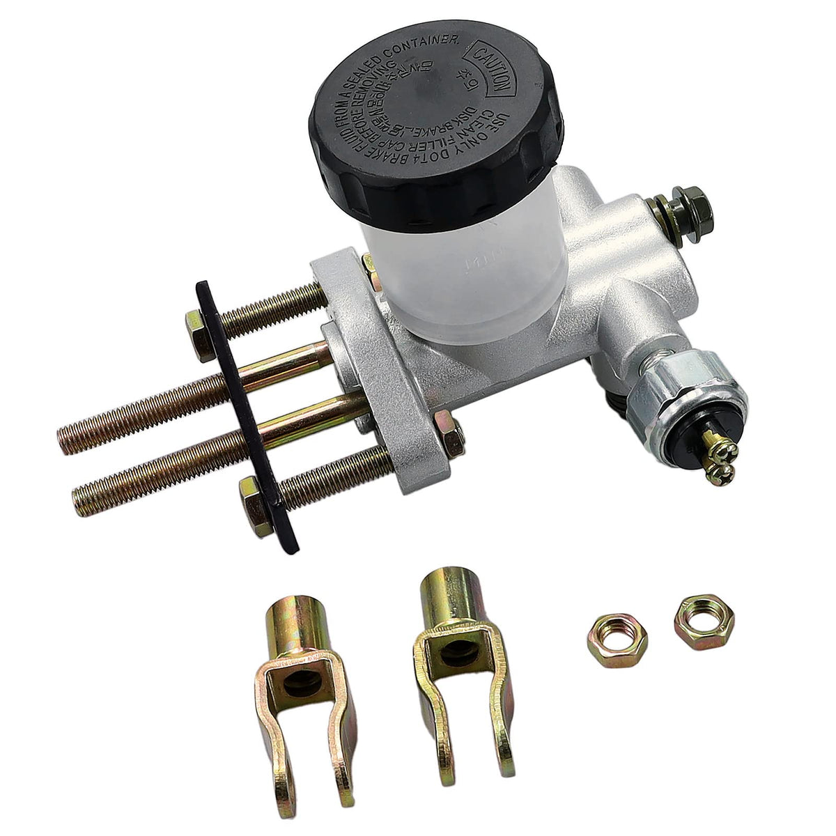 Sollon Go Kart Hydraulic Brake Master Cylinder Replacement For 90Cc 110Cc 125Cc 150Cc 200Cc 250Cc Go Kart Buggy Sunl Bms Kandi Roketa Kazuma Kinroad Taotao Twister Atv