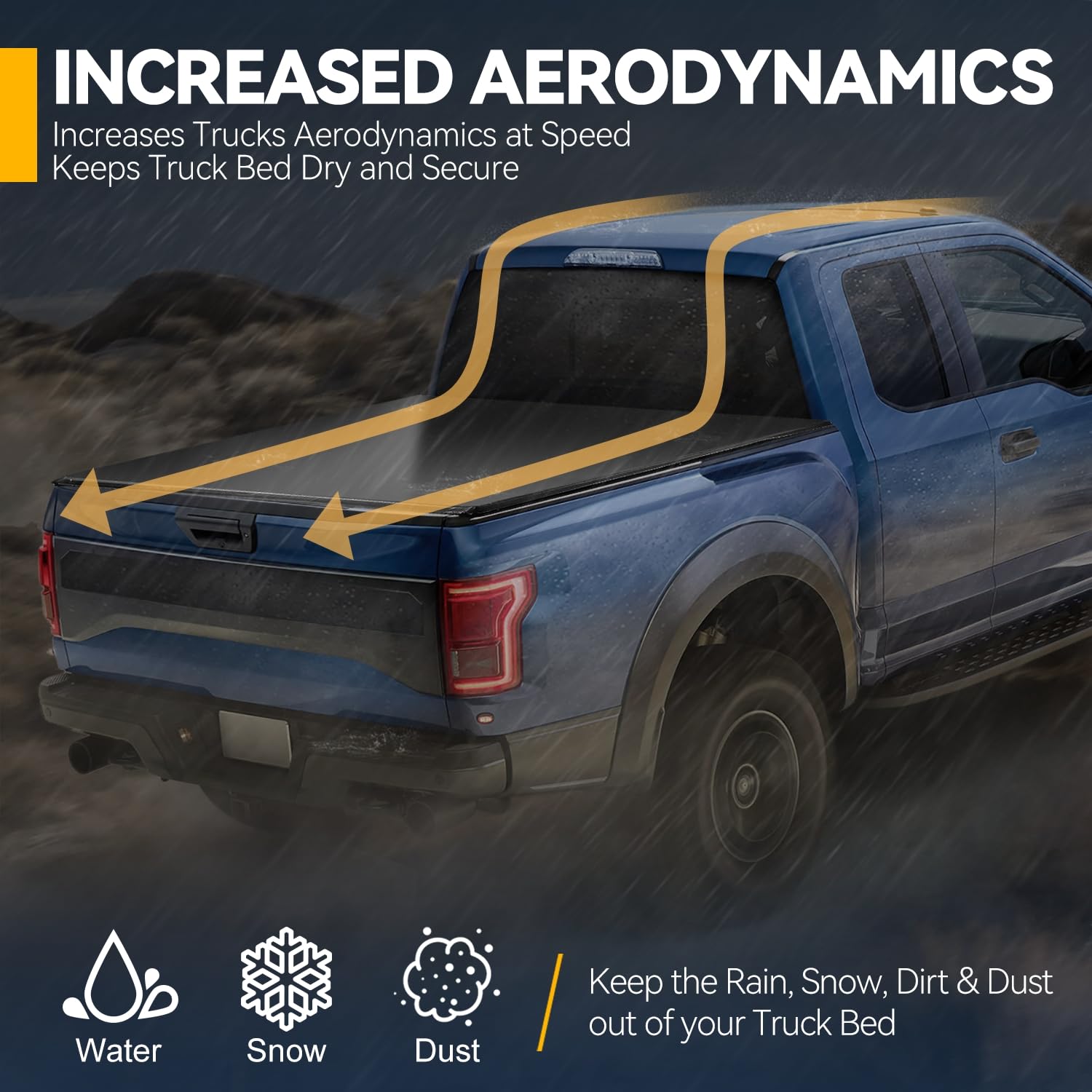 Auto Dynasty Soft Tri-Fold Truck Bed Tonneau Cover Compatible With 2014-2019 Chevy Silverado Gmc Sierra 1500 1500Ld 2500Hd 3500H