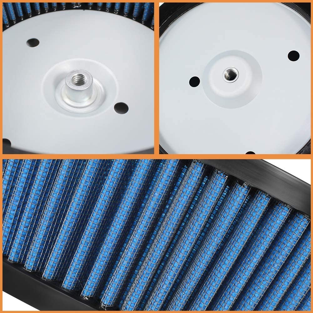 SOLLON HD-0800 Air Filter for Harley Davidson Road King, Electra Glide, Dyna, Softail - Model 05SL0048 - High Performance Replacement