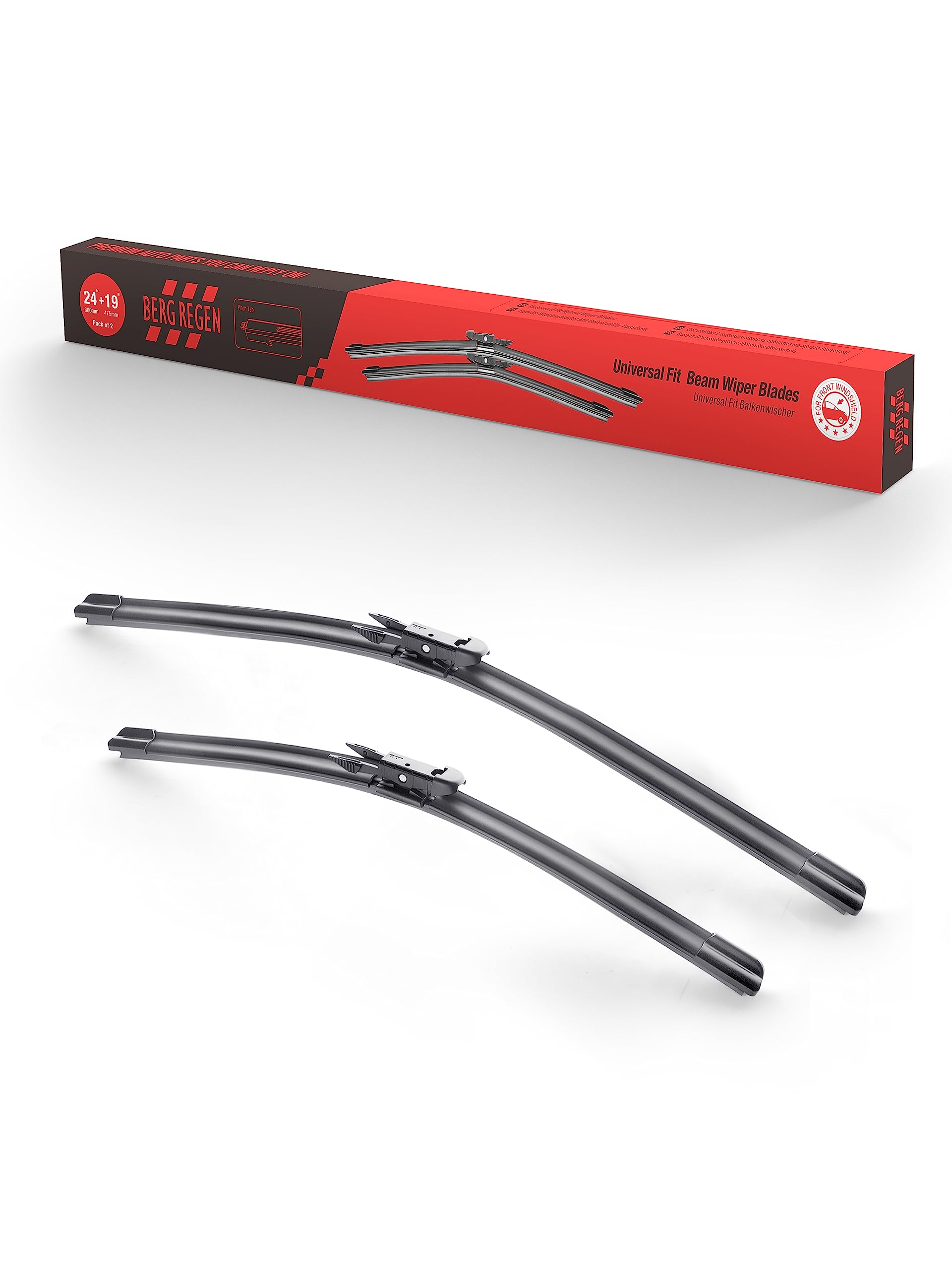 24''/19'' Windshield Wiper Blades Fit For Audi A3 2013-2005 Bmw 3-Series 4-Door E90 E91 F30 F31 F34 F80 M3 09/2009-2018 Oe Quali