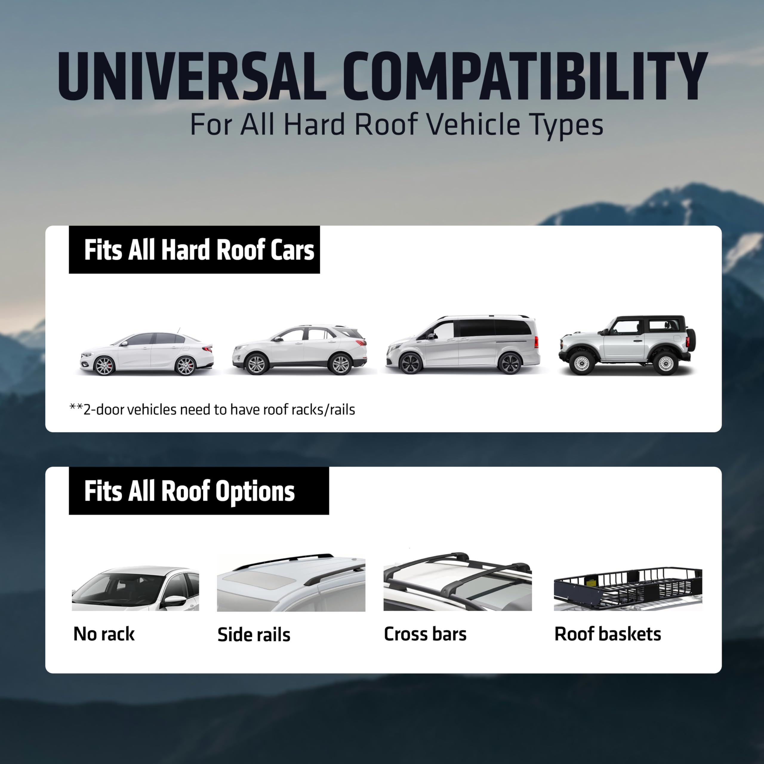 Rooftop Cargo Carrier - Waterproof Soft Shell Car Roof Cargo Carrier, Heavy Duty Car Top Luggage Cargo Bag With Patented Door Ho