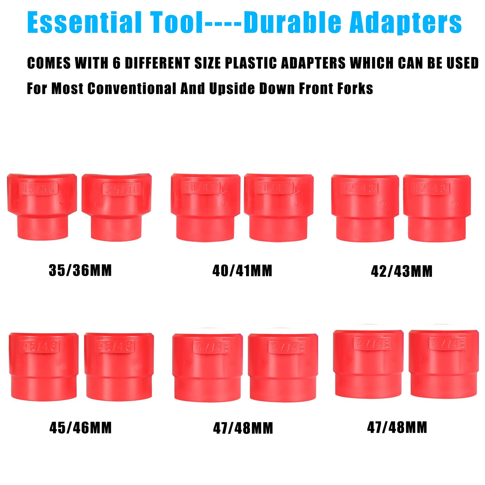 Mikafex 14Pc Motorcycle Bike Fork Seal Driver Tool Kit For 35Mm 36Mm 40Mm 41Mm 42Mm 43Mm 45Mm 46Mm 47Mm 48Mm 49Mm 50Mm