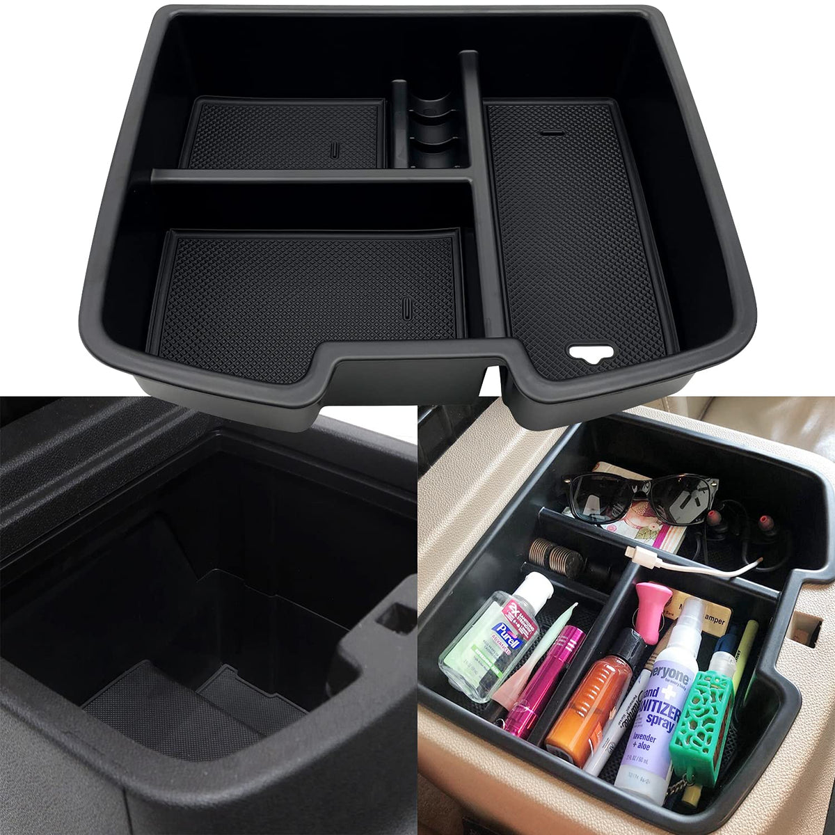 Jojomark Center Console Organizer Tray Compatible With 2007-2014 Gmc Sierra Chevy Silverado Tahoe Yukon Suburban - Accessories R