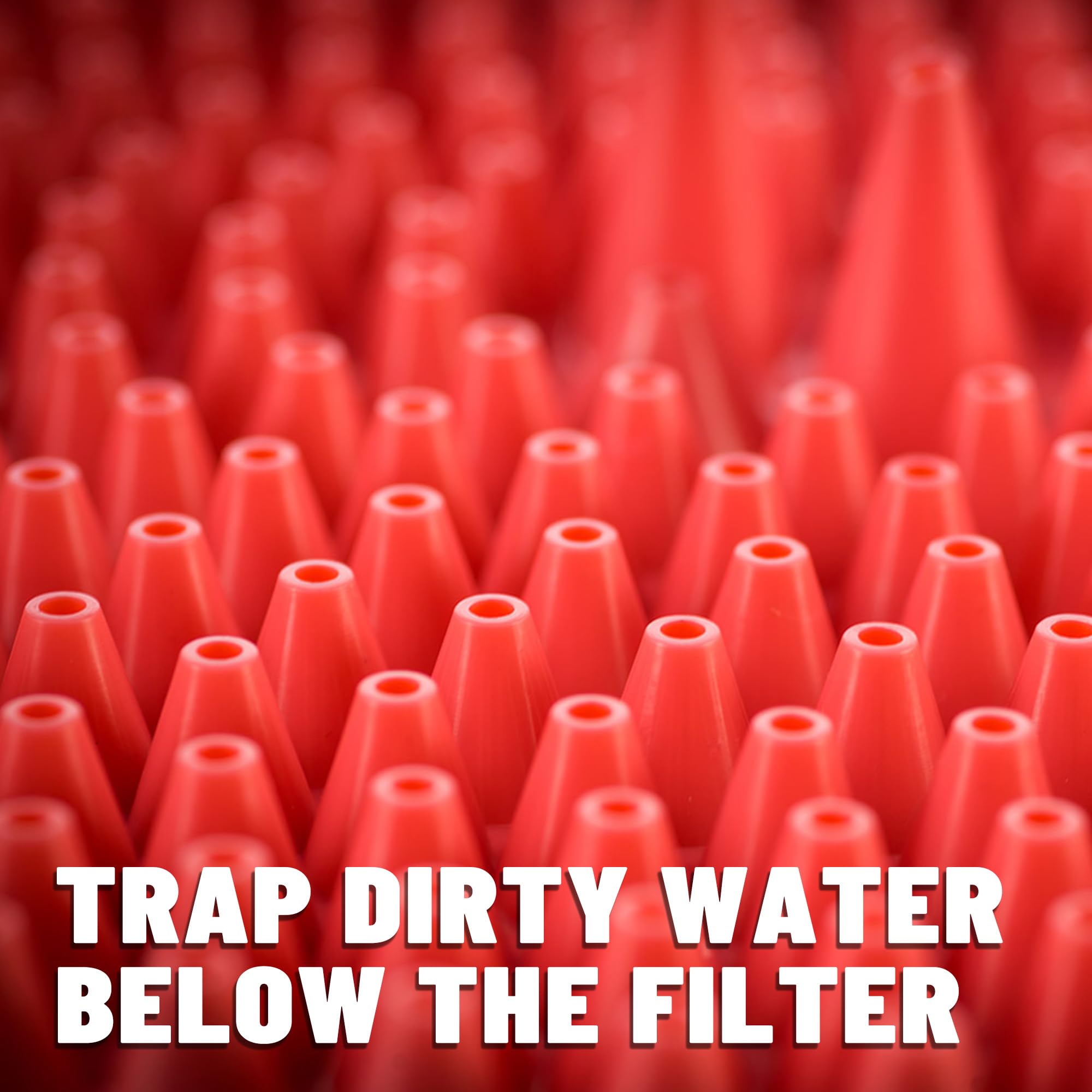 Chemical Guys Cyclone Dirt Trap Car Wash Bucket Insert Red Color (2 Pack)