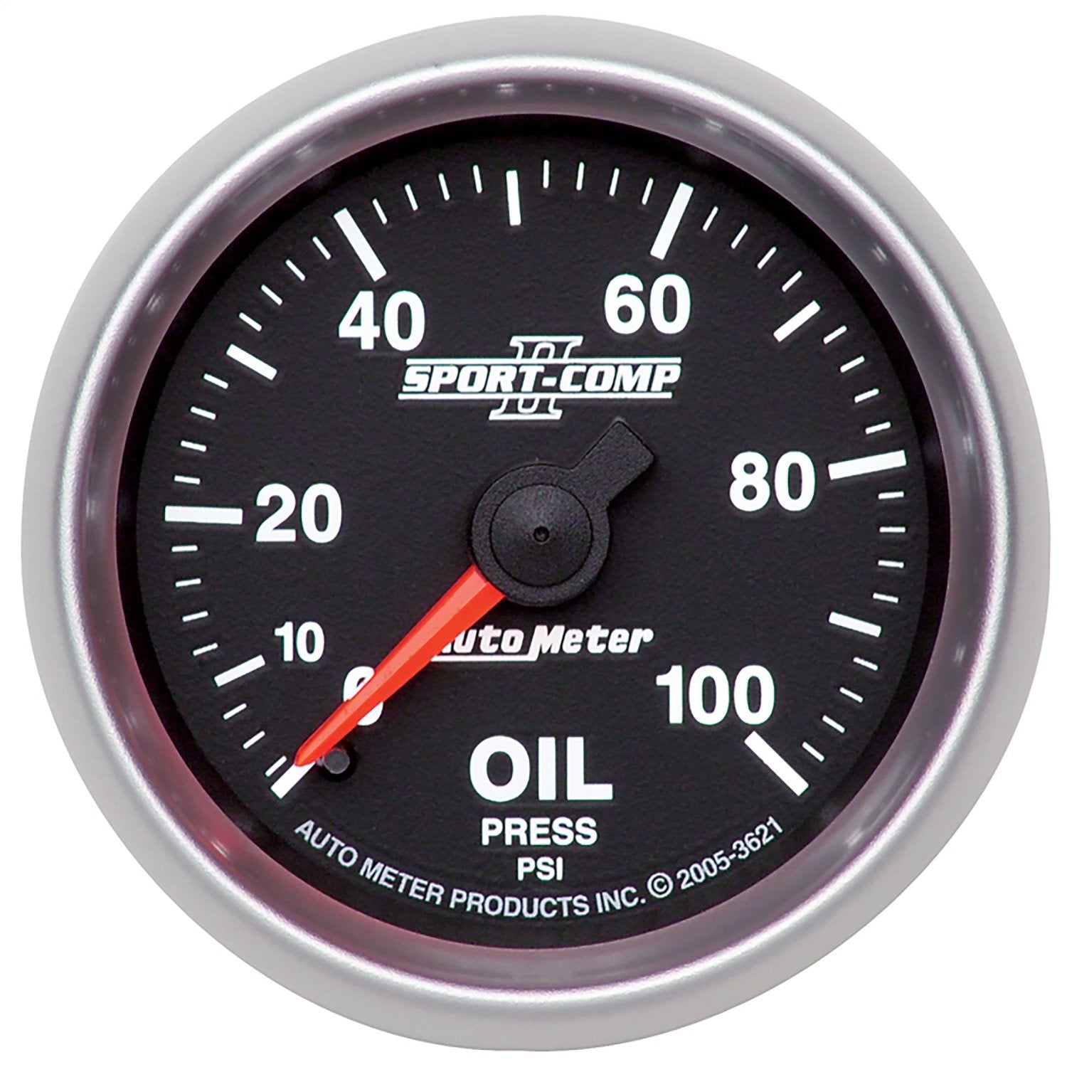 Auto Meter 3621 2-1/16'' 0-100 PSI Mechanical Oil Pressure Gauge