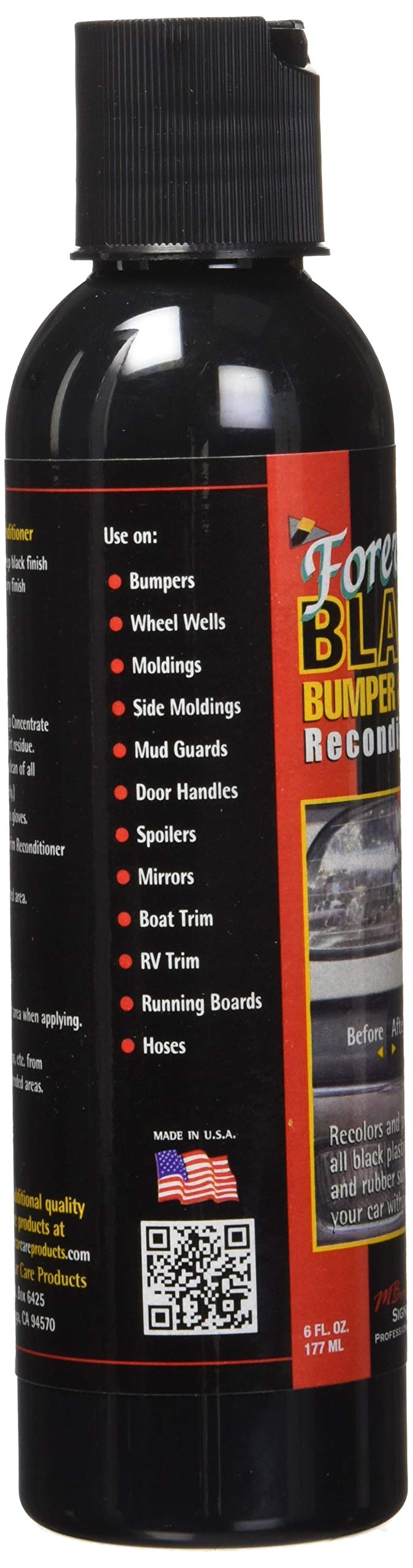 Forever Black Bumper & Trim 6 Oz. (New Improved Formula & Larger Size)