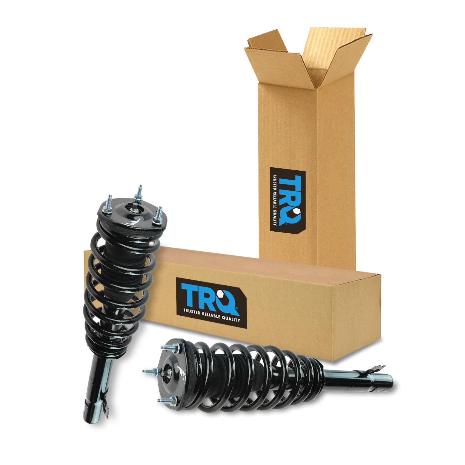 Trq Front Strut & Coil Spring Assembly Set Driver & Passenger Sides Compatible With 09-13 Mazda 6