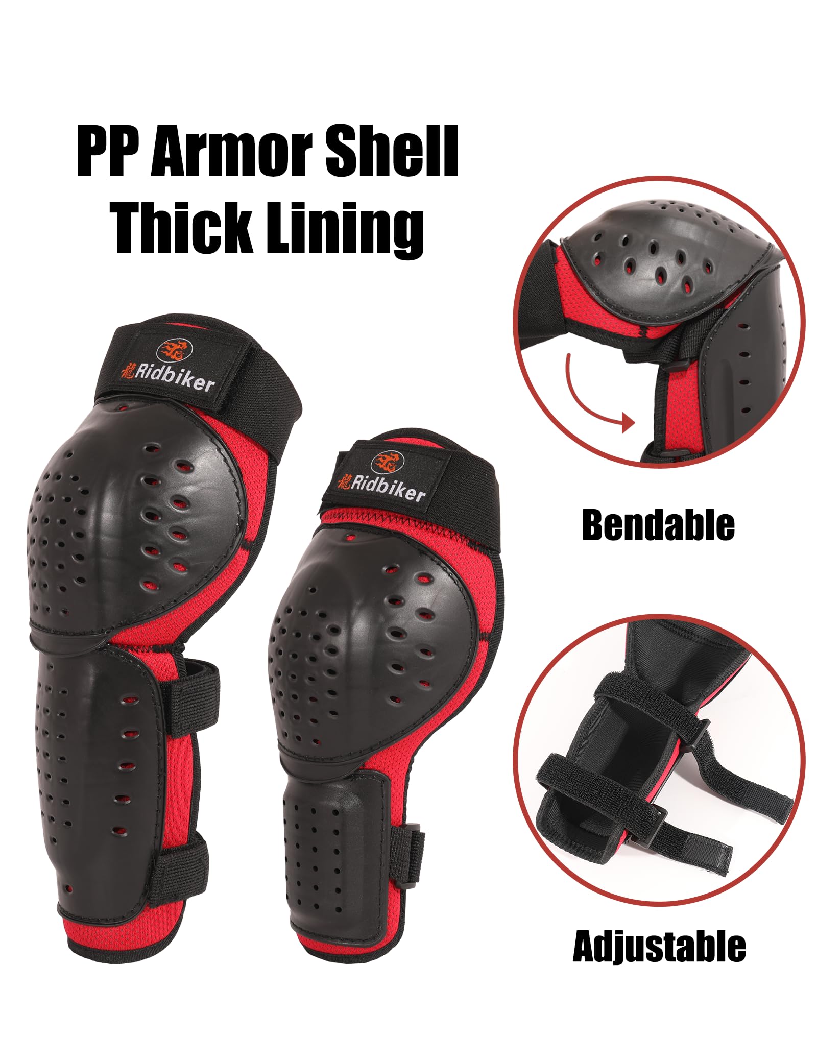 Kids Dirt Bike Gear Motocross Chest Protector Motorcycle Protective Gear Armor Vest Knee Guards Elbow Pads Dirt Bike Riding Gear For Baby Biker Atv (Pink)