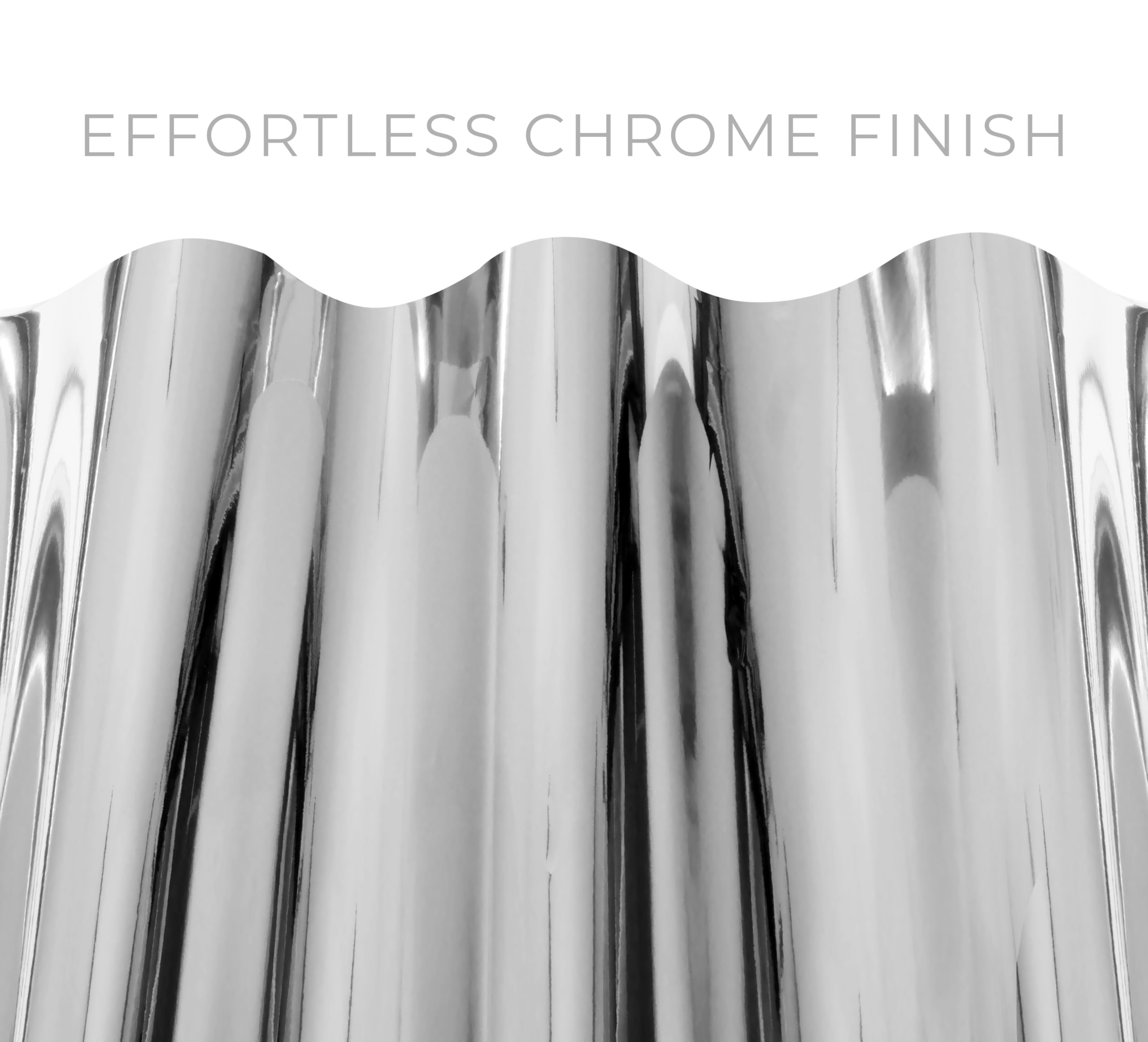 Vvivid Gloss Chrome Silver Vinyl Wrap Adhesive Film Roll Air Release Diy Sheet (6Ft X 4.9Ft)