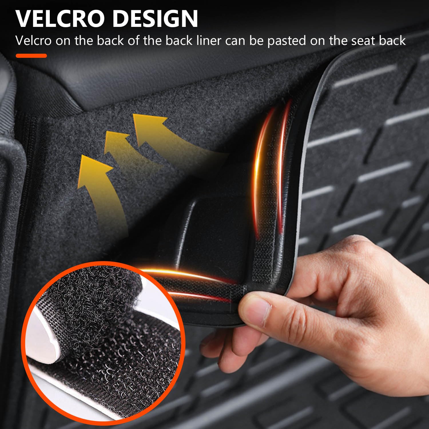 Powoq Backrest Mat Compatible With 2017-2025 Mazda Cx-5 Cargo Liner Back Seat Protector Replacement For 2017-2019 2020 2021 2022 2023 2024 2025 Mazda Cx-5 Accessories(Fit 2017-2024, Rear Backrest Mat)