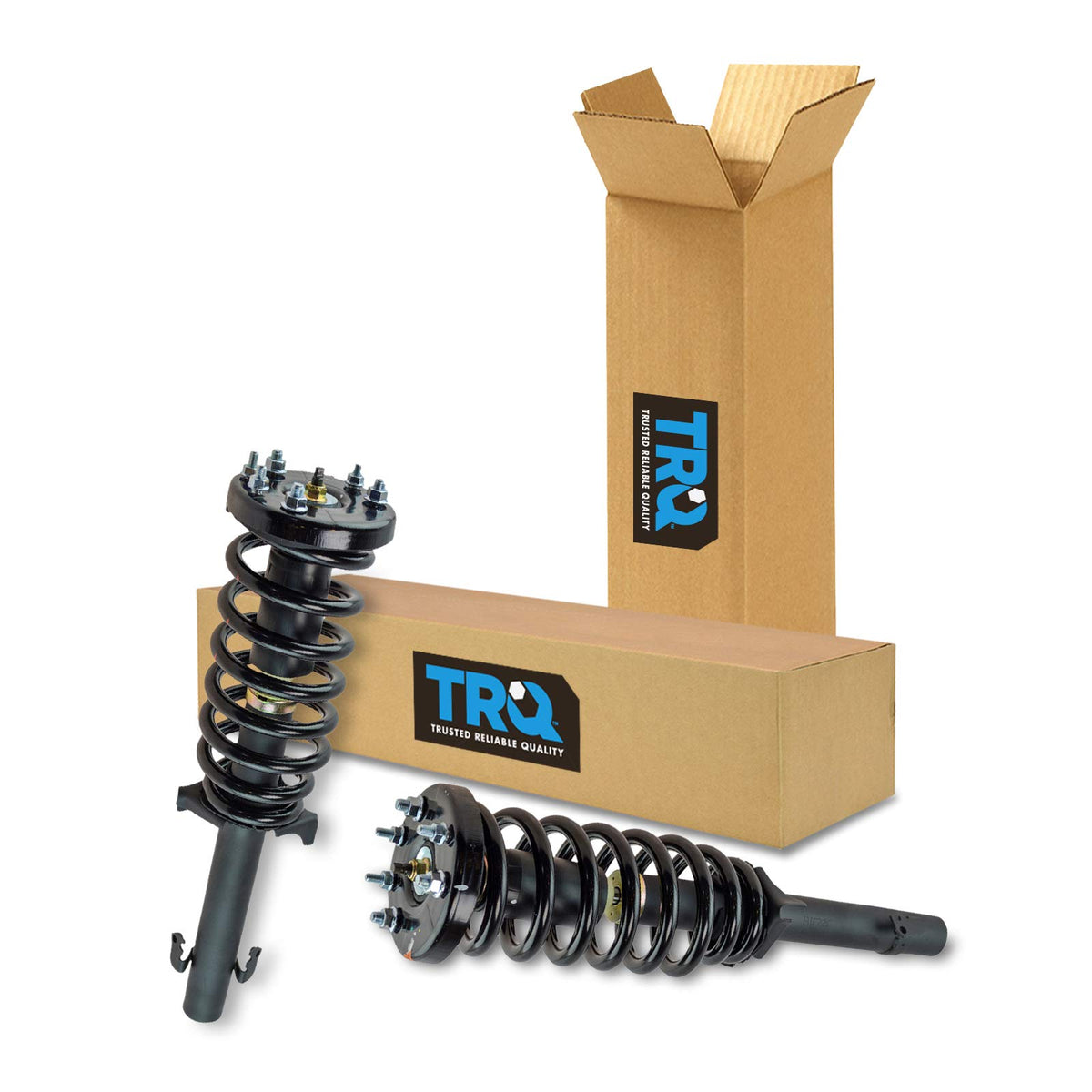 Trq Front Strut & Coil Spring Assembly Set Driver & Passenger Sides Compatible With 08-12 Honda Accord