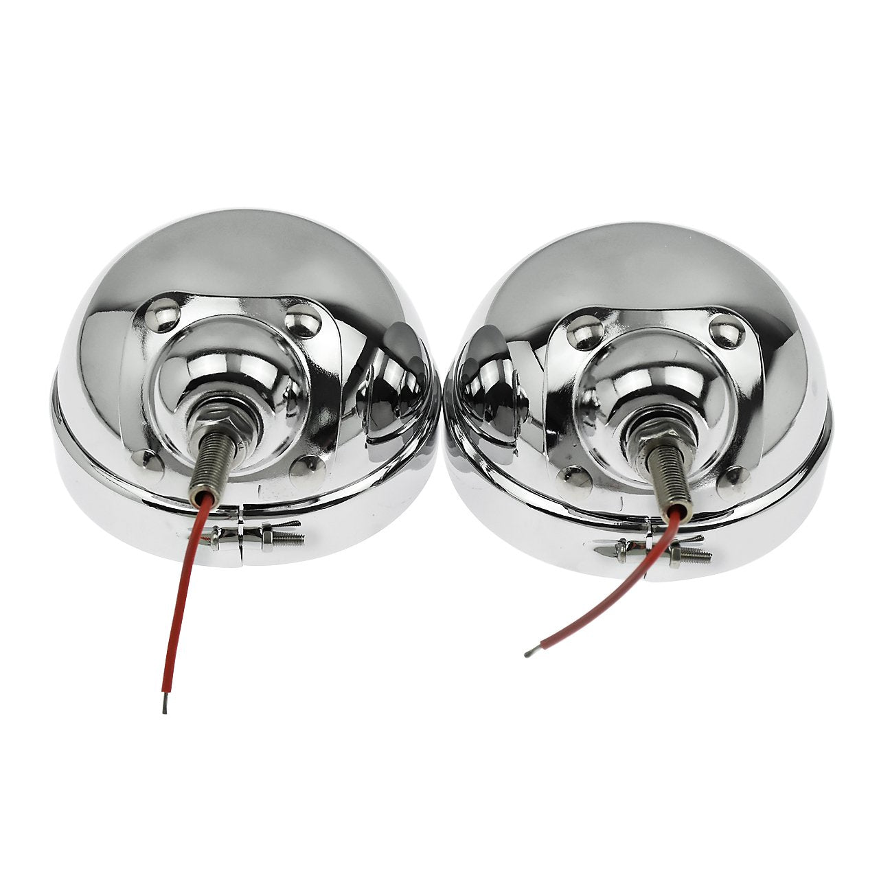 Hdbubalus Motorcycle Fog Lights 4.5 Inch Housing Fog Lamp Mounting Bracket 4.5' Led Passing Lights Housing Fit For Harley Chrome