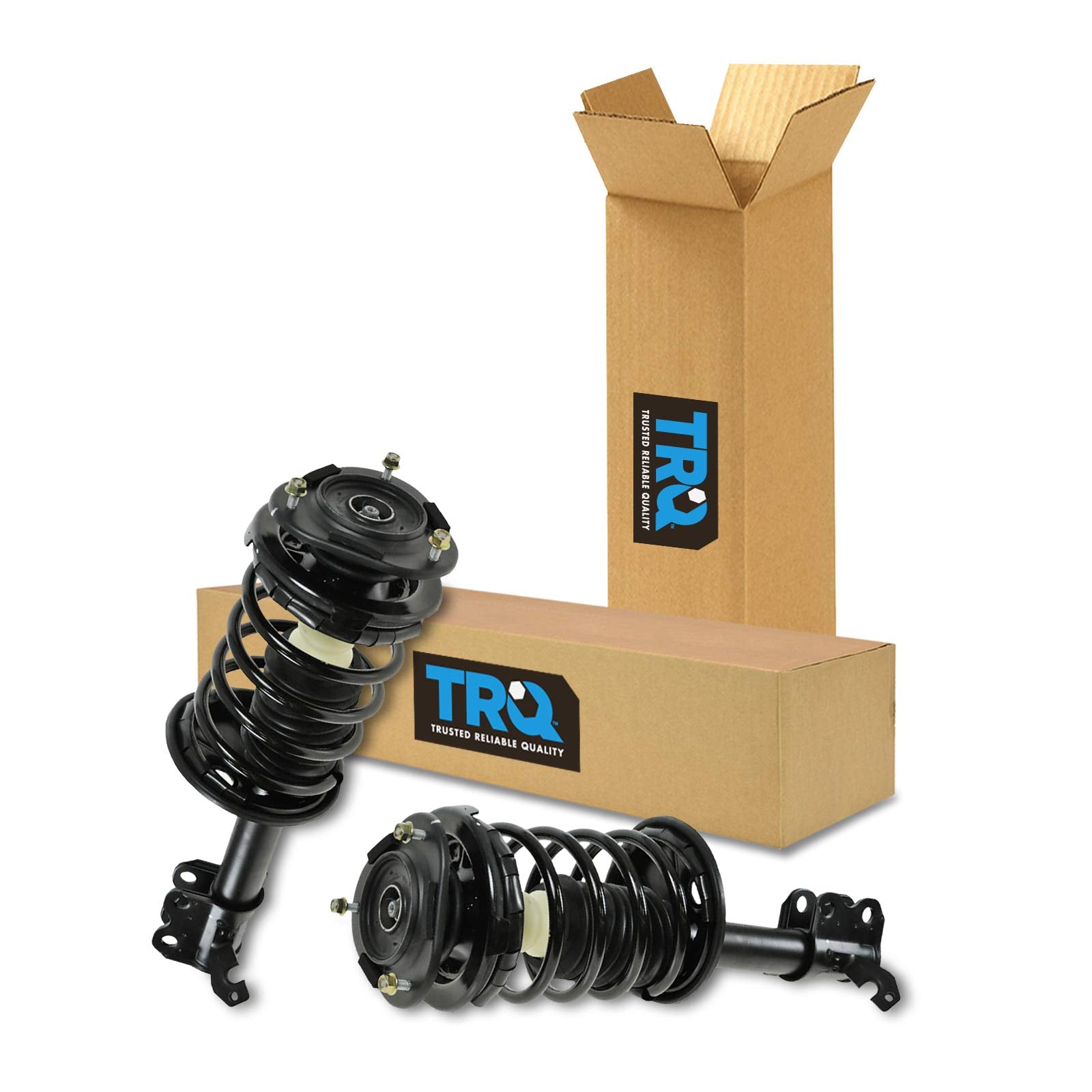 Trq Front Strut & Coil Spring Assembly Set Driver & Passenger Sides Compatible With 98-02 Chevrolet Prizm 93-97 Geo 93-02 Toyota