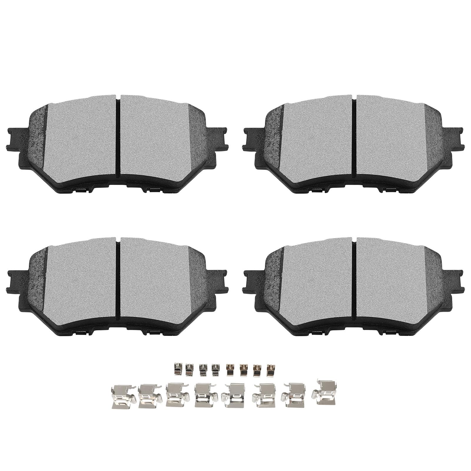 Scitoo Front Disc Brake Pad Set 4Pcs W/Hardware Fit For Mazda For 3 2014-2018,For Mazda For 3 Sport 2014