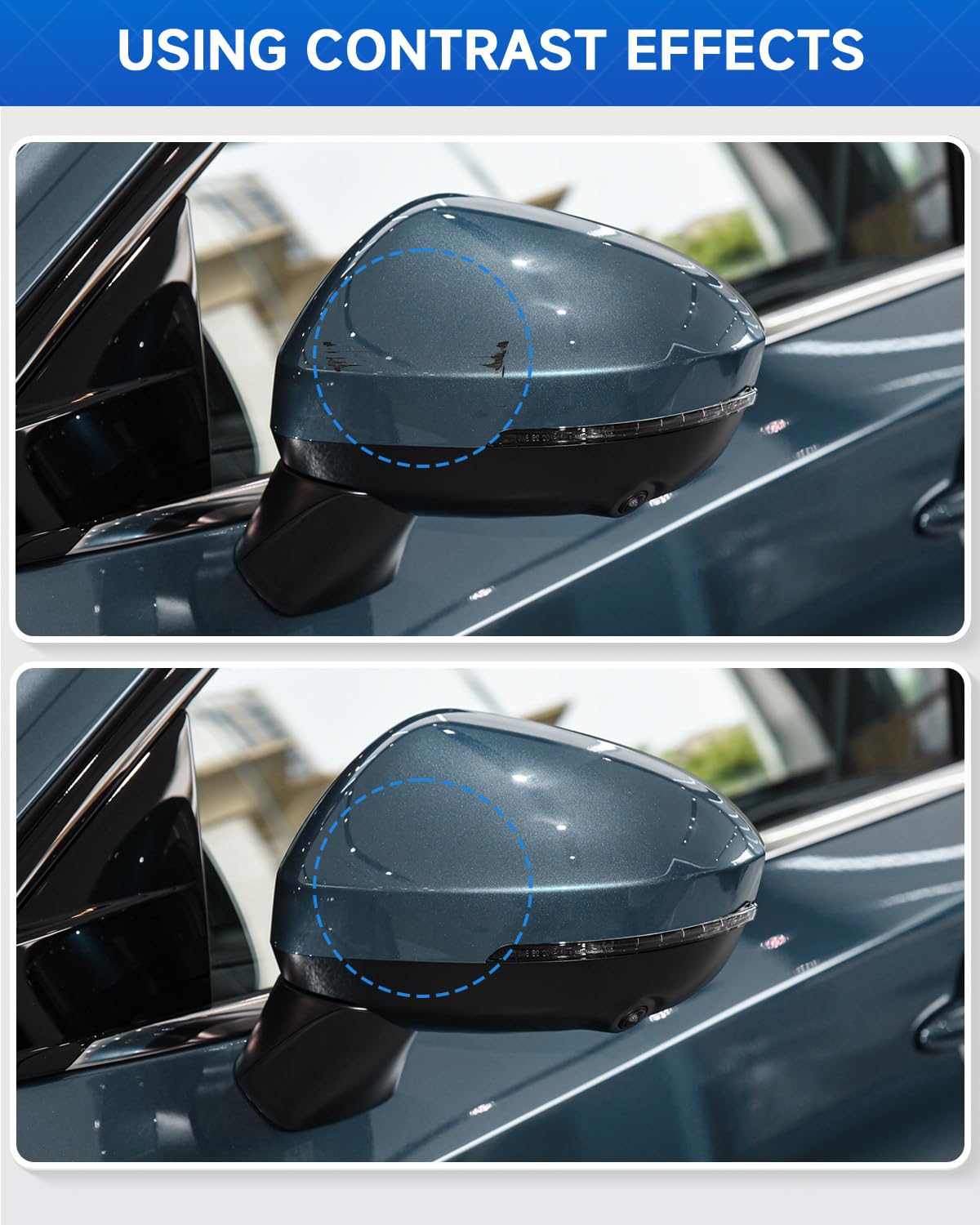 RBG Arctic Blue Pearl Metallic Touch Up Paint Compatible with Nissan Exact Match Touch Up Paint Car Scratch Repair