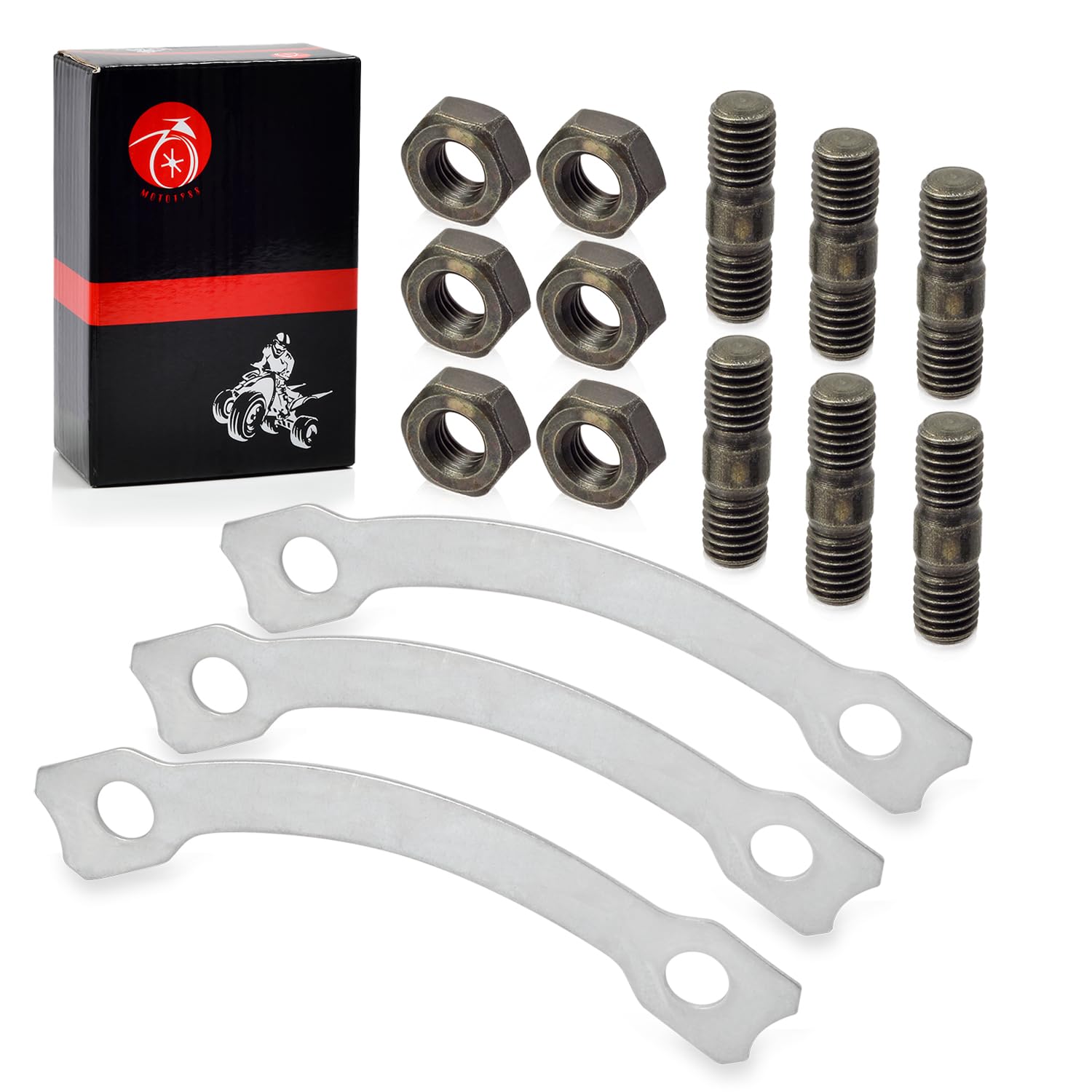 Sprocket Hub Locking Stud Nut Washer Kit For YAMAHA Blaster 200 Banshee Warrior 350 Raptor 660R Breeze 125 YTZ250 IT250 IT400 IT