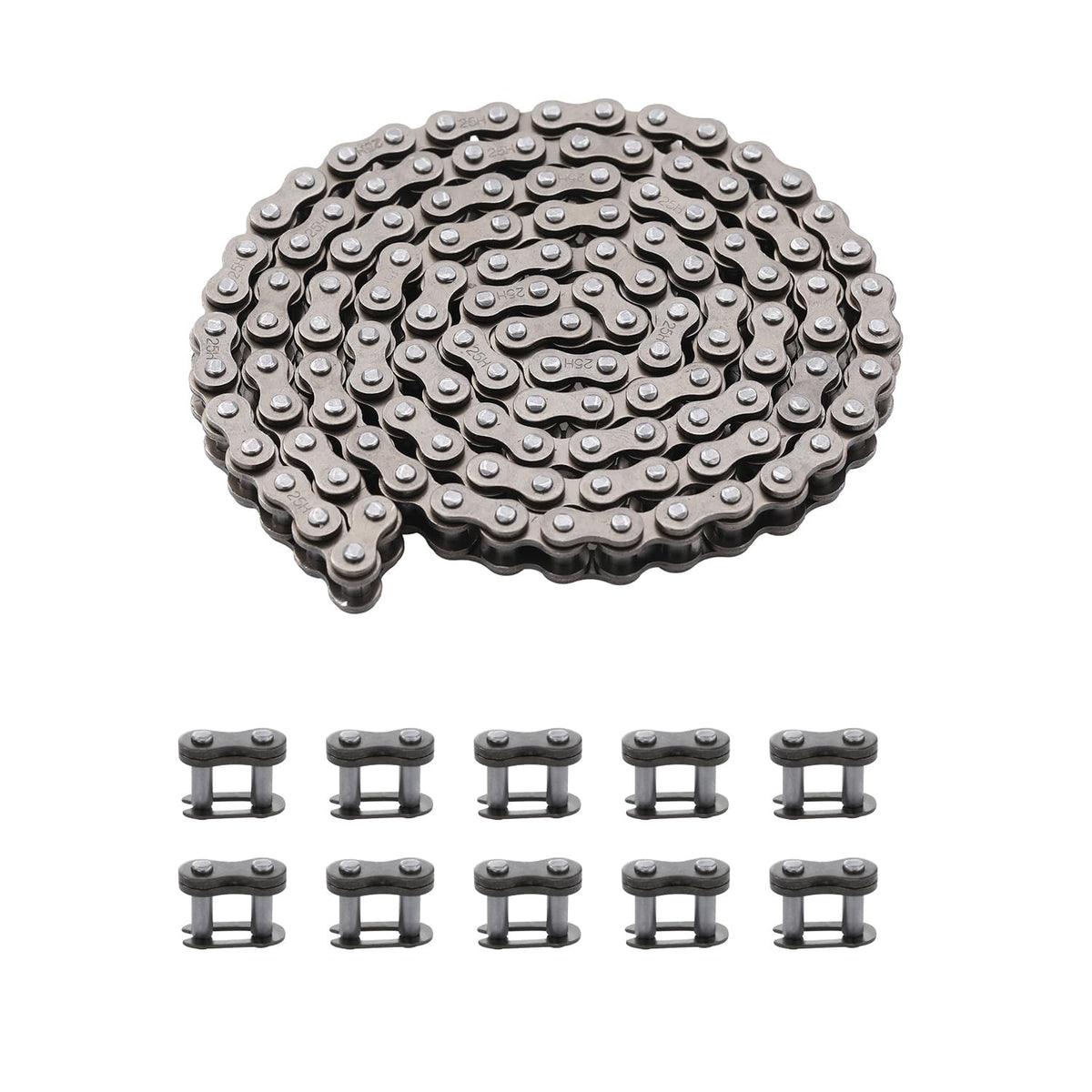 KAMIER 25H Drive Chain 126 Link for Razor MX350 MX400 ZR350 SX350 McGrath Dirt Rocket Bike Kids Electric Pocket Mod Mini Euro Be