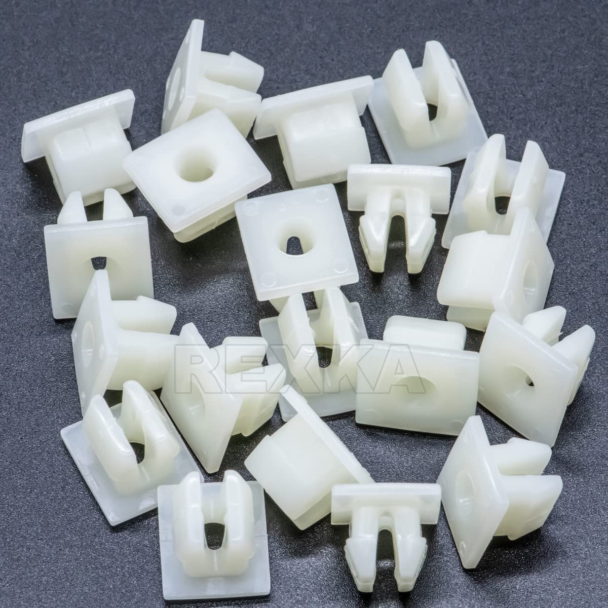 Rexka 20Pcs Front Bumper Support Splash Shield Under Cover Nylon Nut Grommet M5.5 Screw 90189-06193 For Toyota Lexus