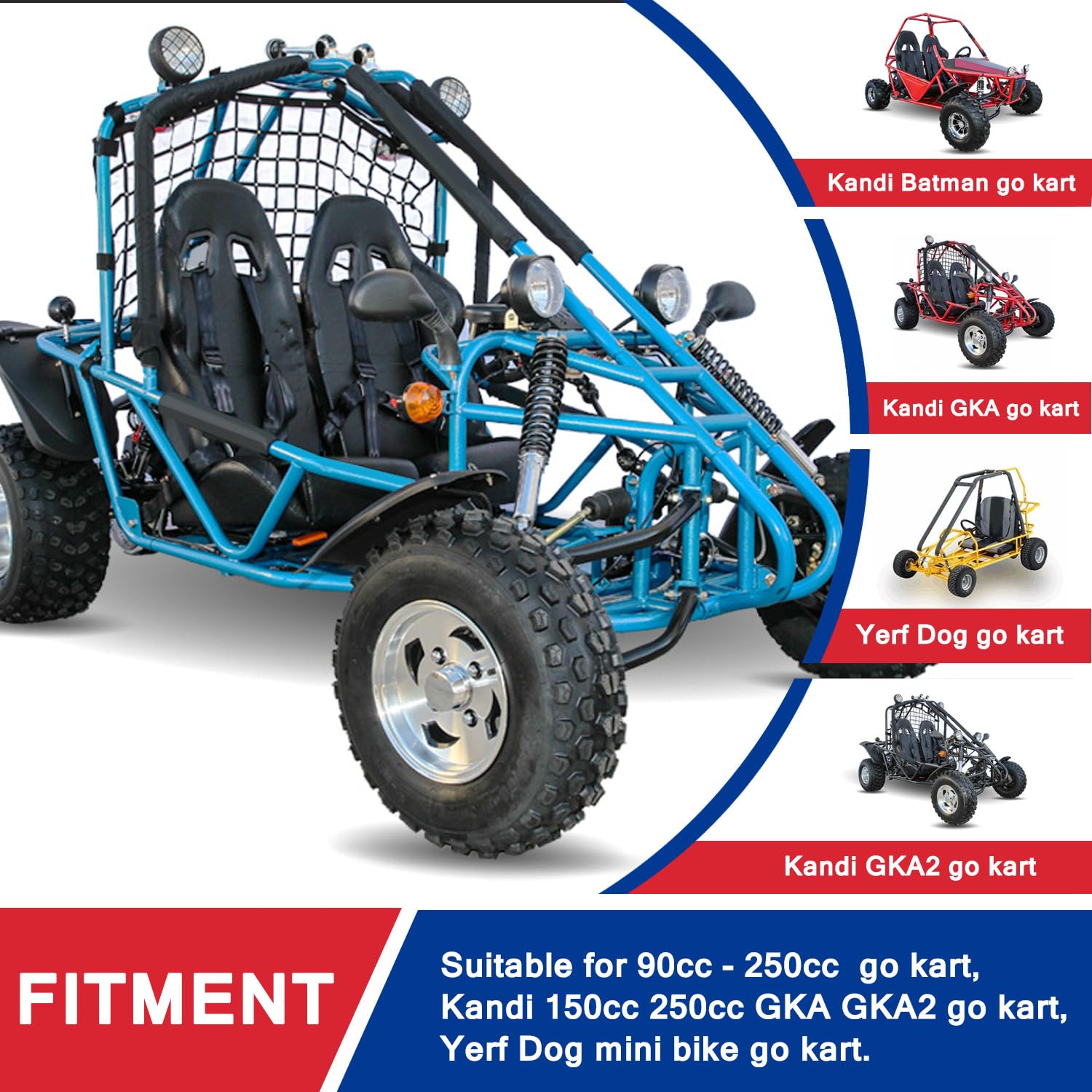 HOOUP 75'' 1900mm Straight Throttle Cable for 90cc 110cc 125cc Kandi GKA GKA2 Go Kart Black Widow Go Cart Yerf Dog Mini Bike Gas