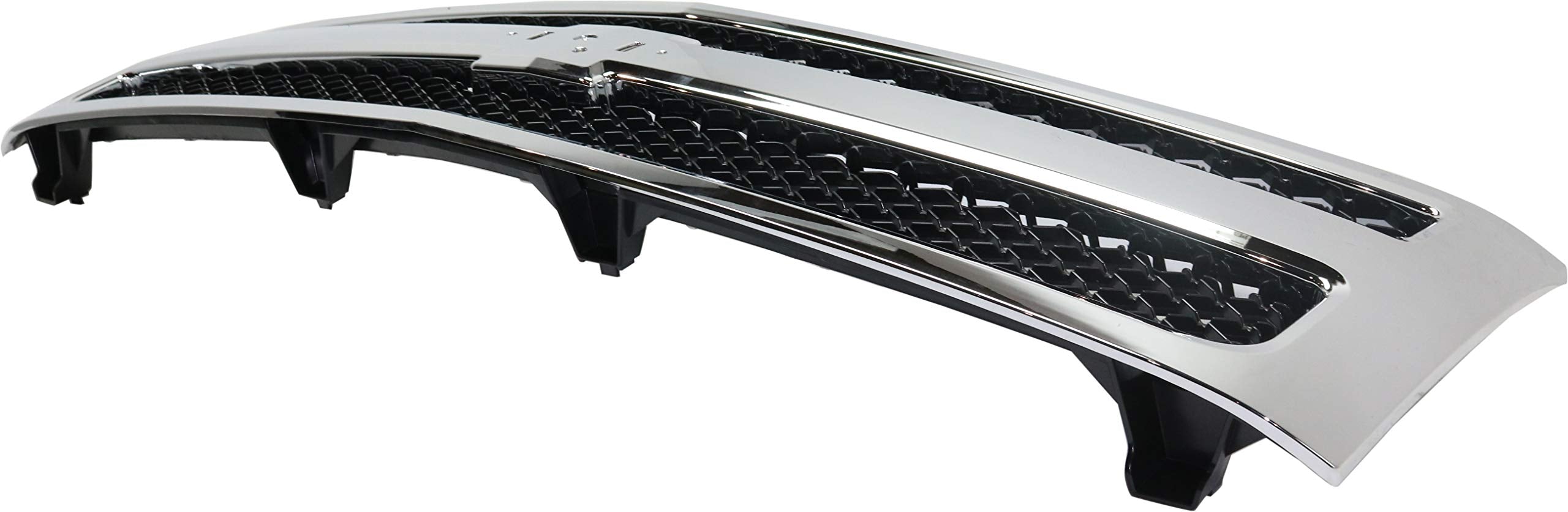 Garage-Pro Grille Assembly Compatible with 2007-2013 Chevrolet Silverado 1500 Chrome Shell with Textured Black Insert