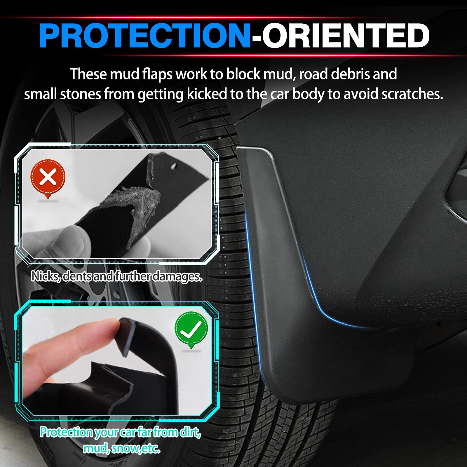 Autorder Mud Flaps For 2022 2023 2024 2025 Tucson Nx4 Accessories Splash Guards Fender Flares Mudflap Front And Rear Mud Guard S