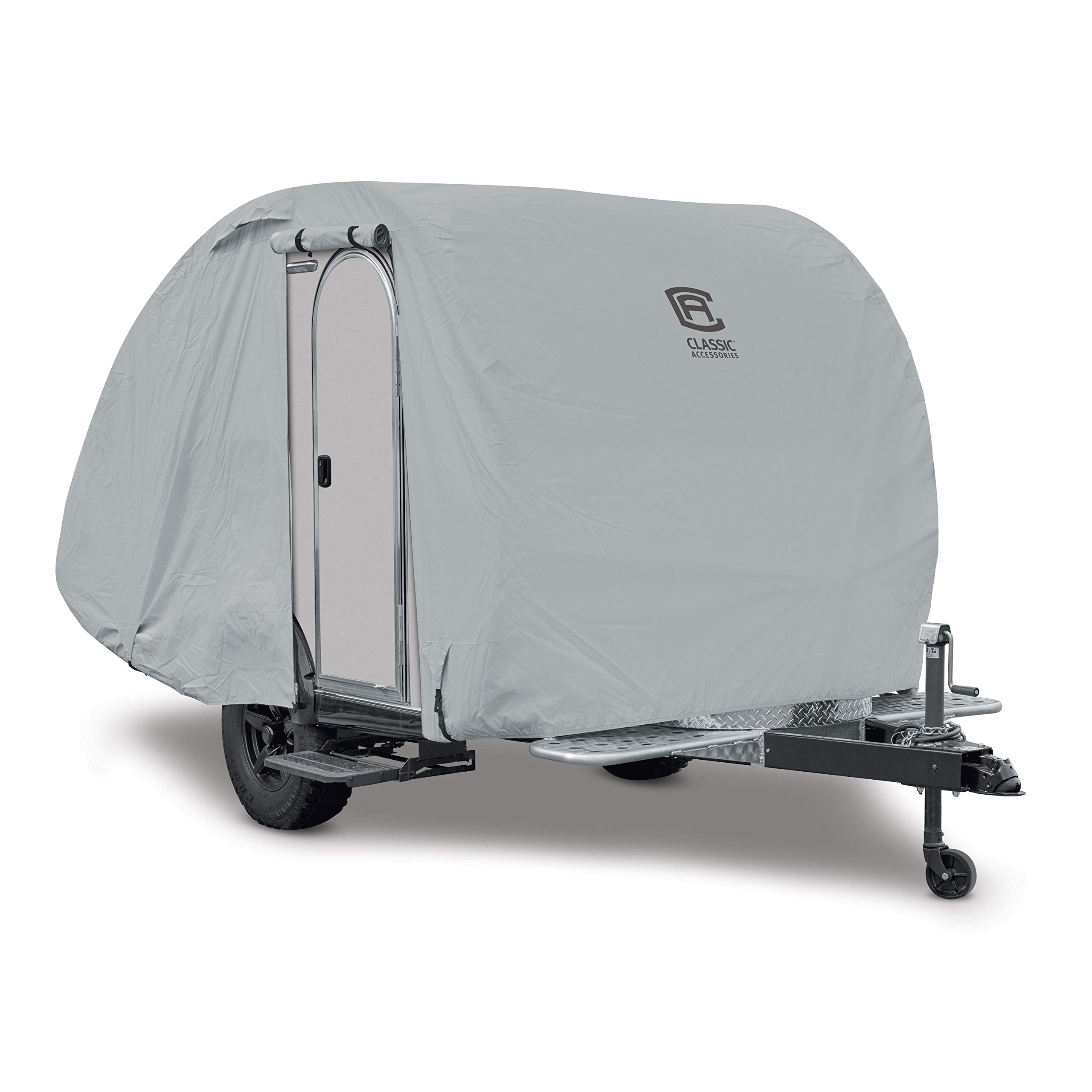 Classic Accessories Over Drive Permapro Teardrop Trailer Cover, Fits 8'L X 5'W Trailers, Resists Tears, R-Pod Cover, Travel Trai