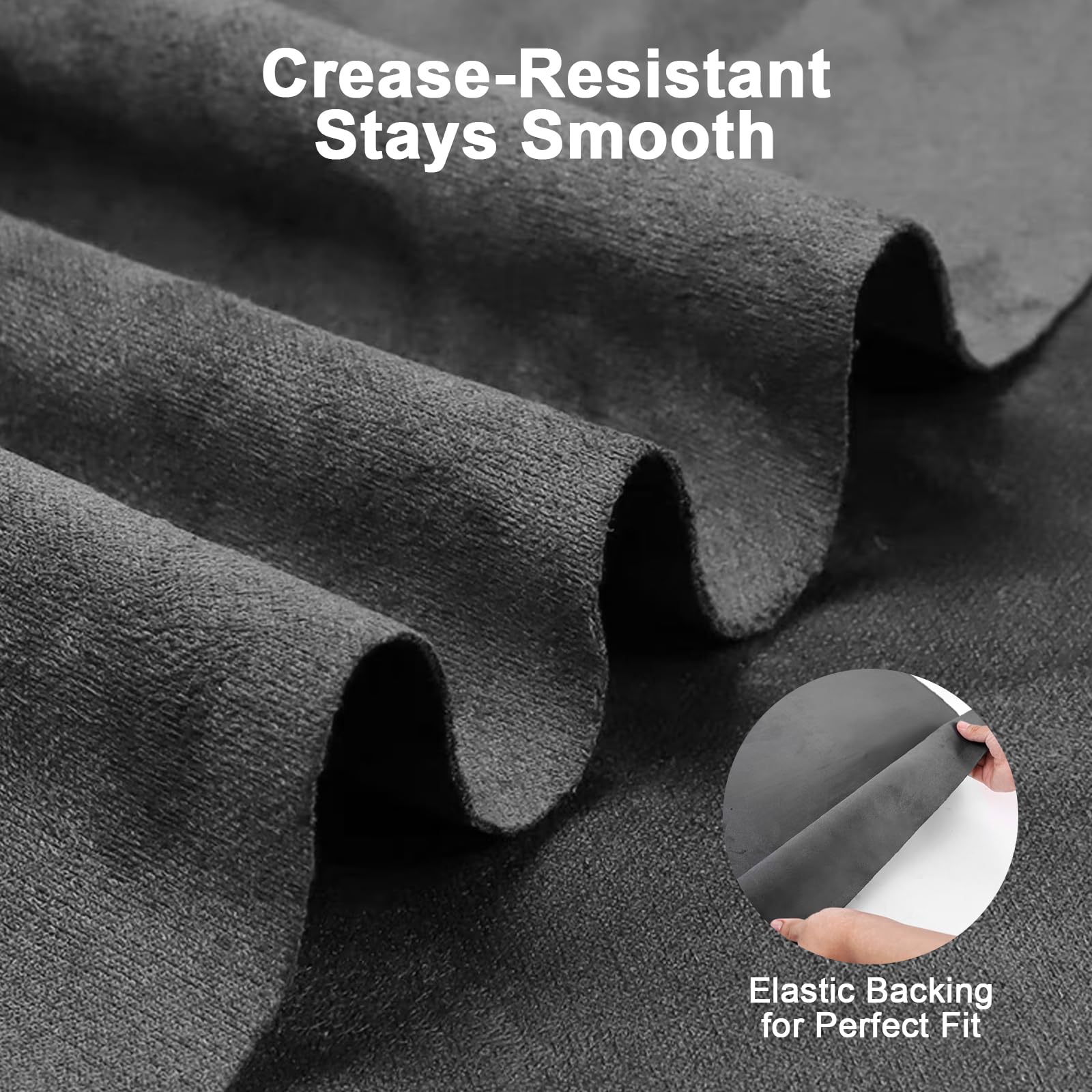 RadiantDecor Premium Black Suede Fabric Wrap - 12x60 inch Suede Wrap for Car Interior - Self-Adhesive Microfiber and Synthetic L