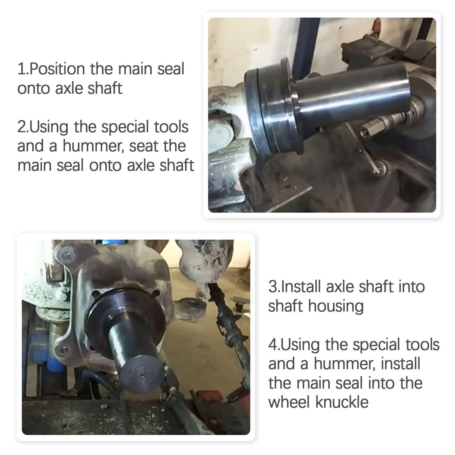 6697 Wheel Knuckle Vacuum Oil Seal Installer Fit For Ford 2005-2019 F-250 F-350